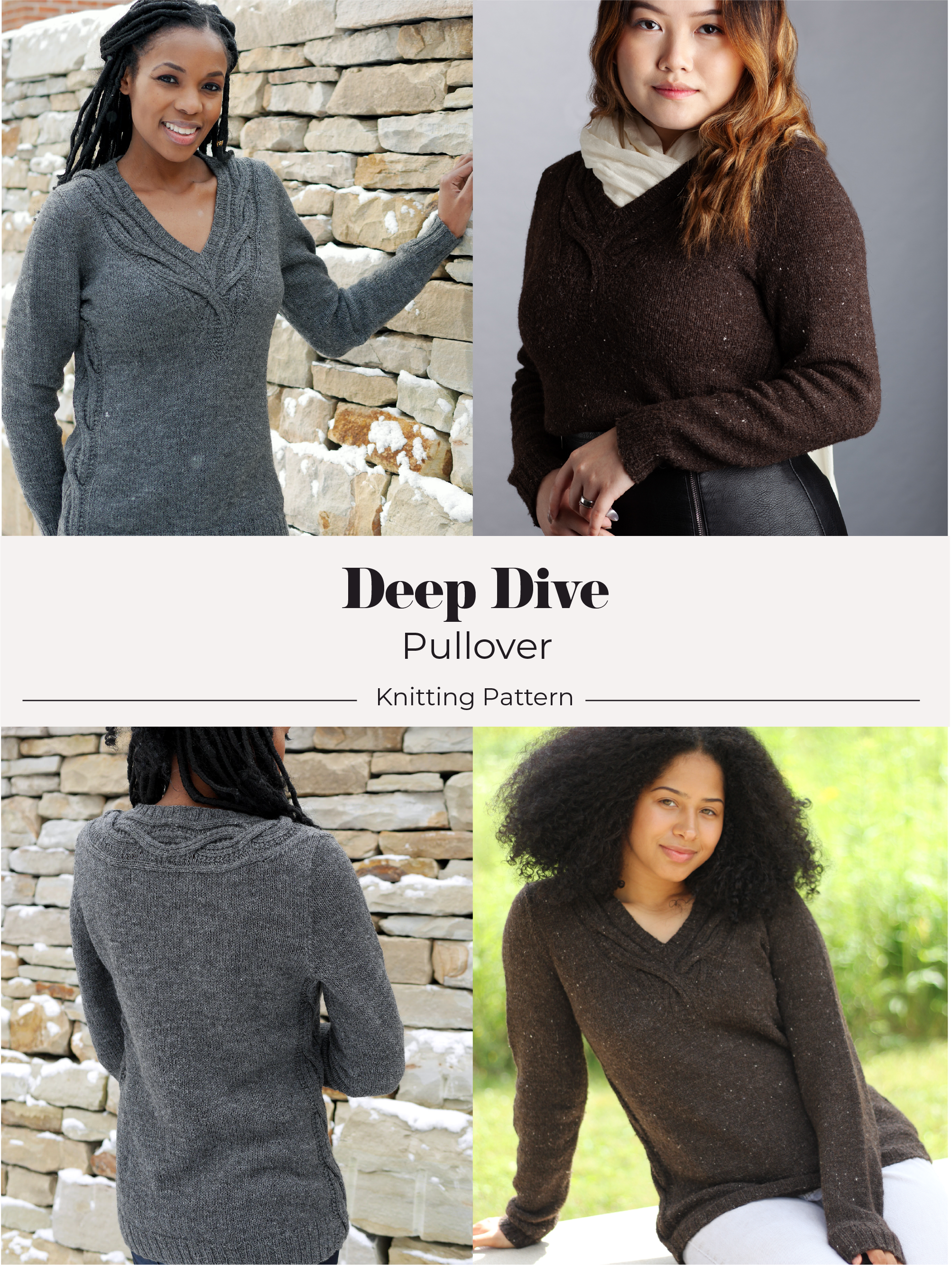 Deep Dive Pullover <br/><small>knitting pattern</small>