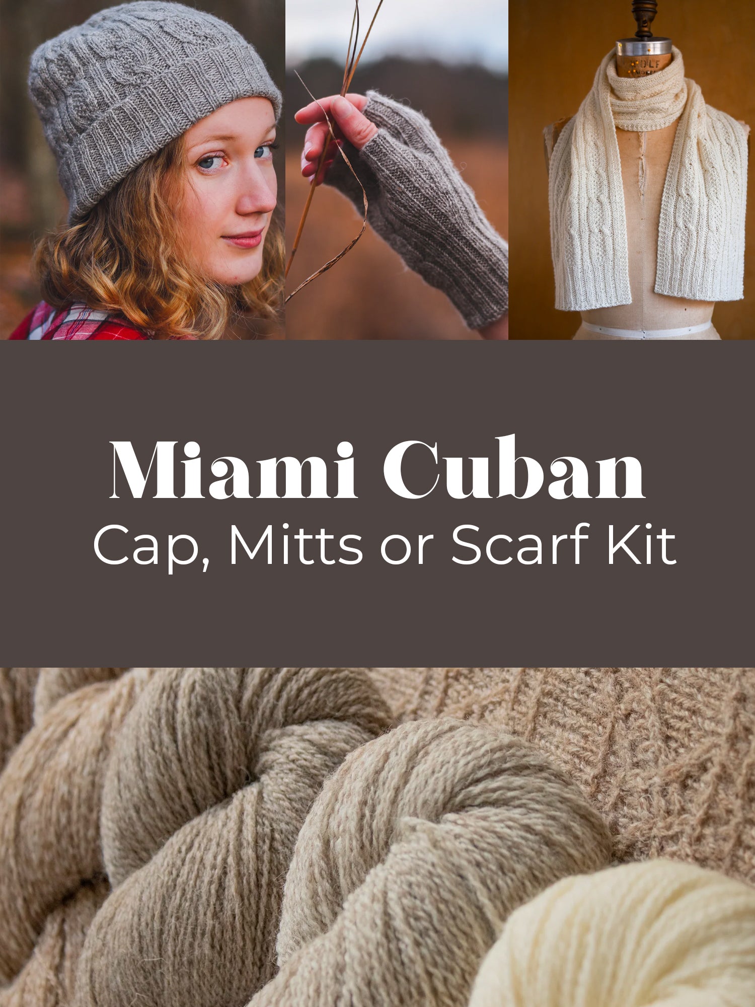 Miami Cuban Cap, Mitts or Scarf Kit