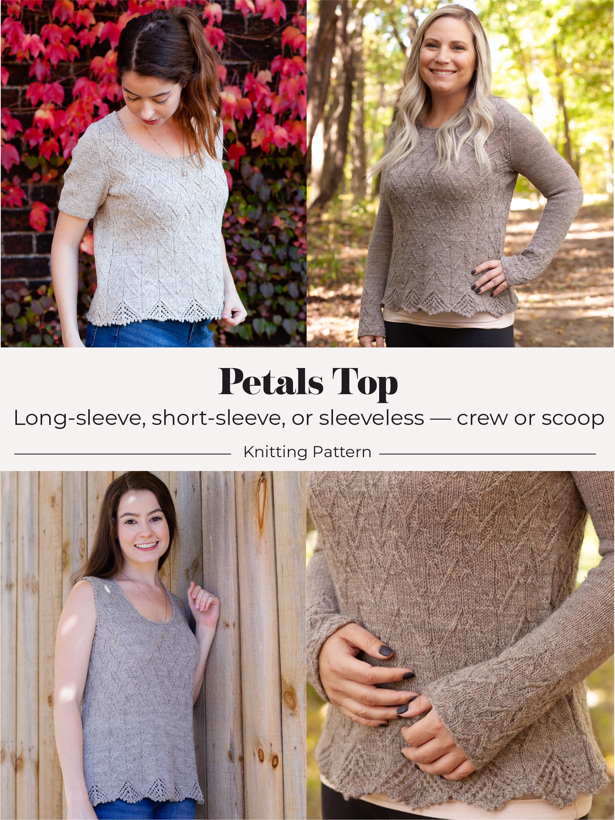Petals Top <br/><small>knitting pattern</small>