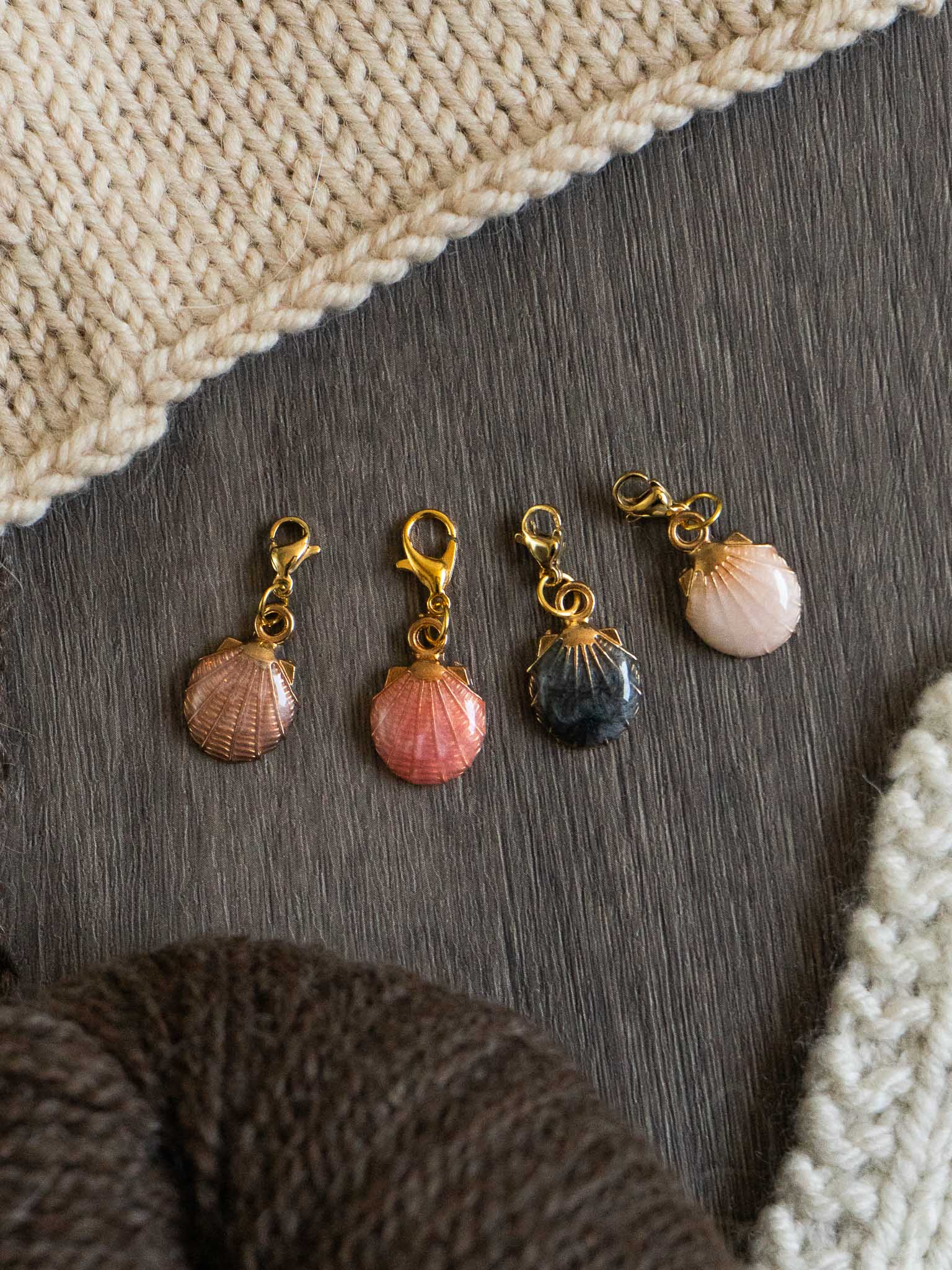 Sea Shell Stitch Markers