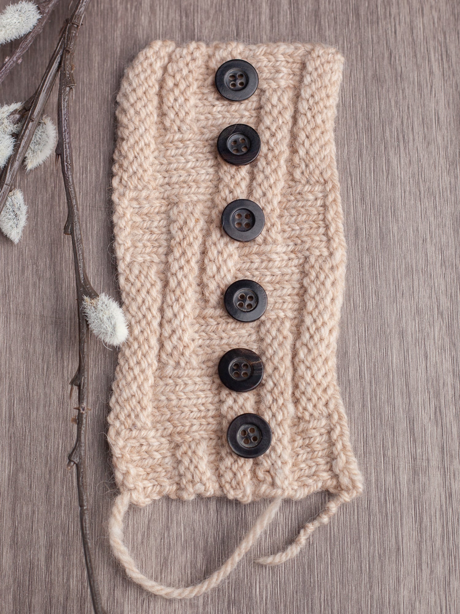 Lourdes <br/><small>15mm Buffalo Horn Button</small>