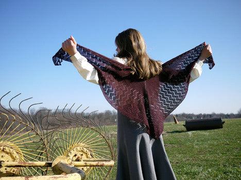 Crooked Walking Shawl <br/><small>knitting pattern</small>