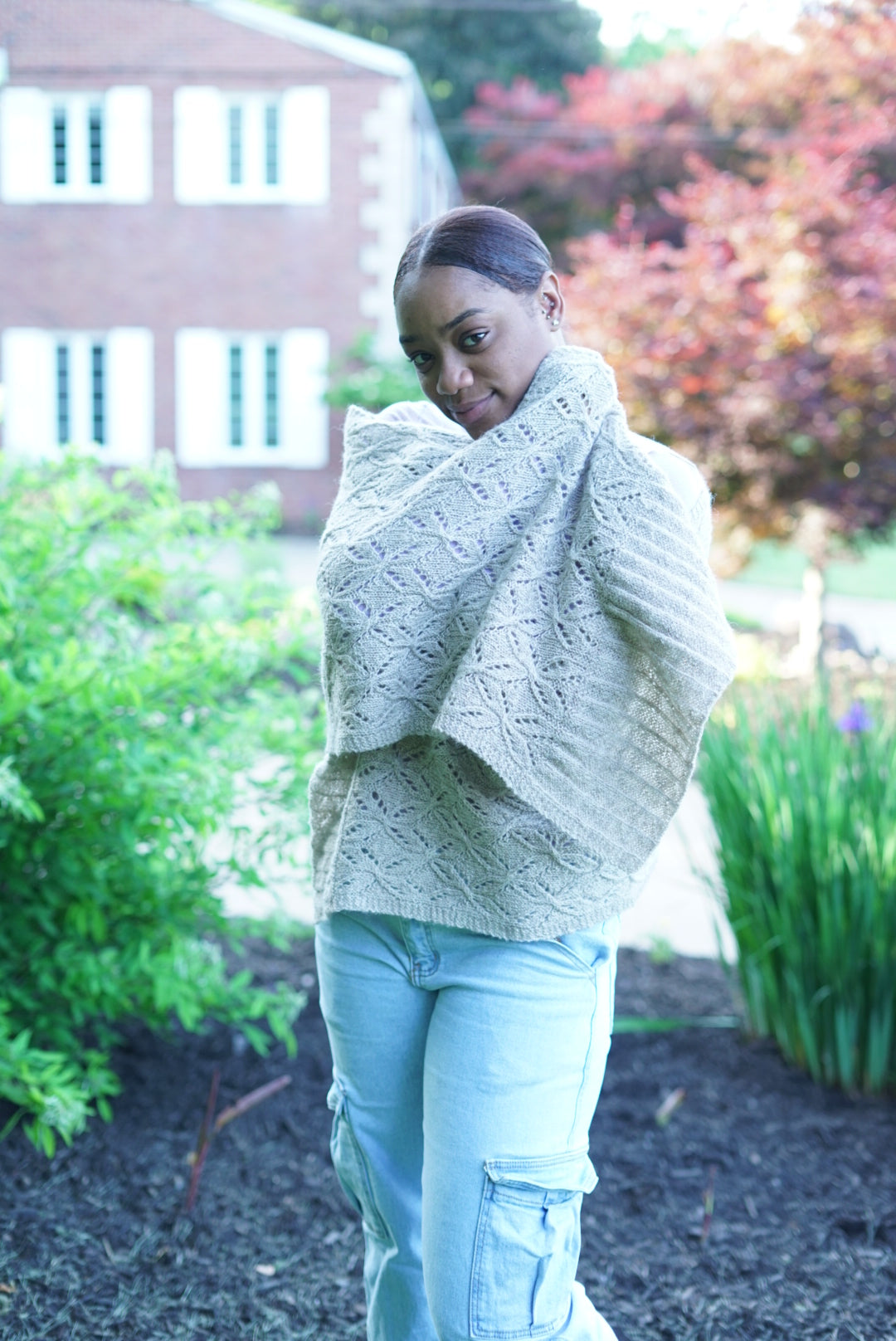 Spring Frost Scarf, Wrap, or Blanket