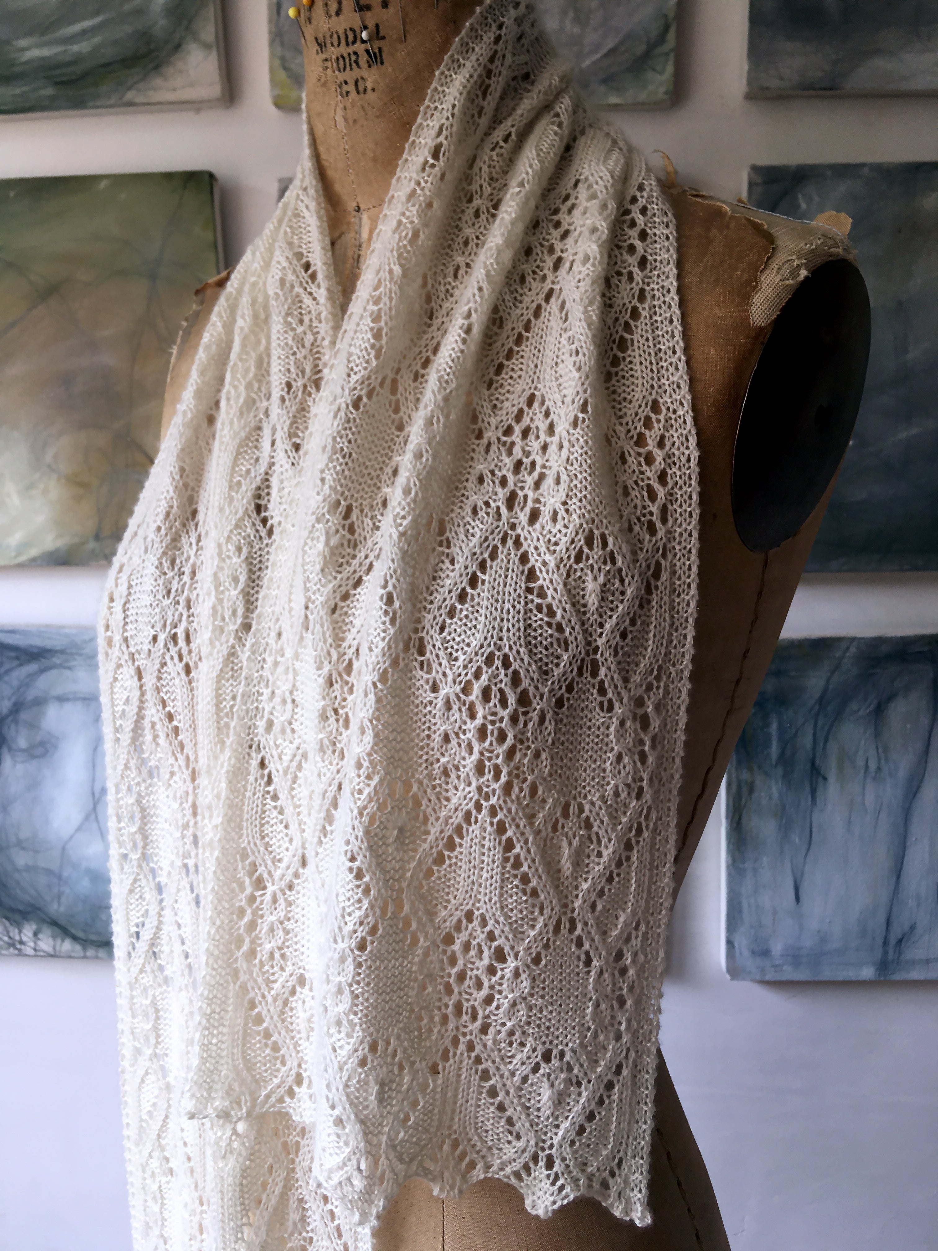 Whitethistle Scarf or Stole