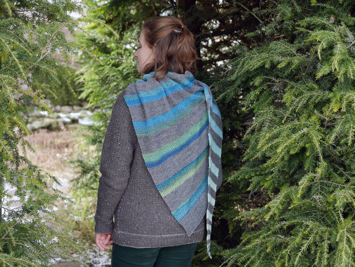 Fall Between the Branches Shawl <br/><small>knitting pattern</small>