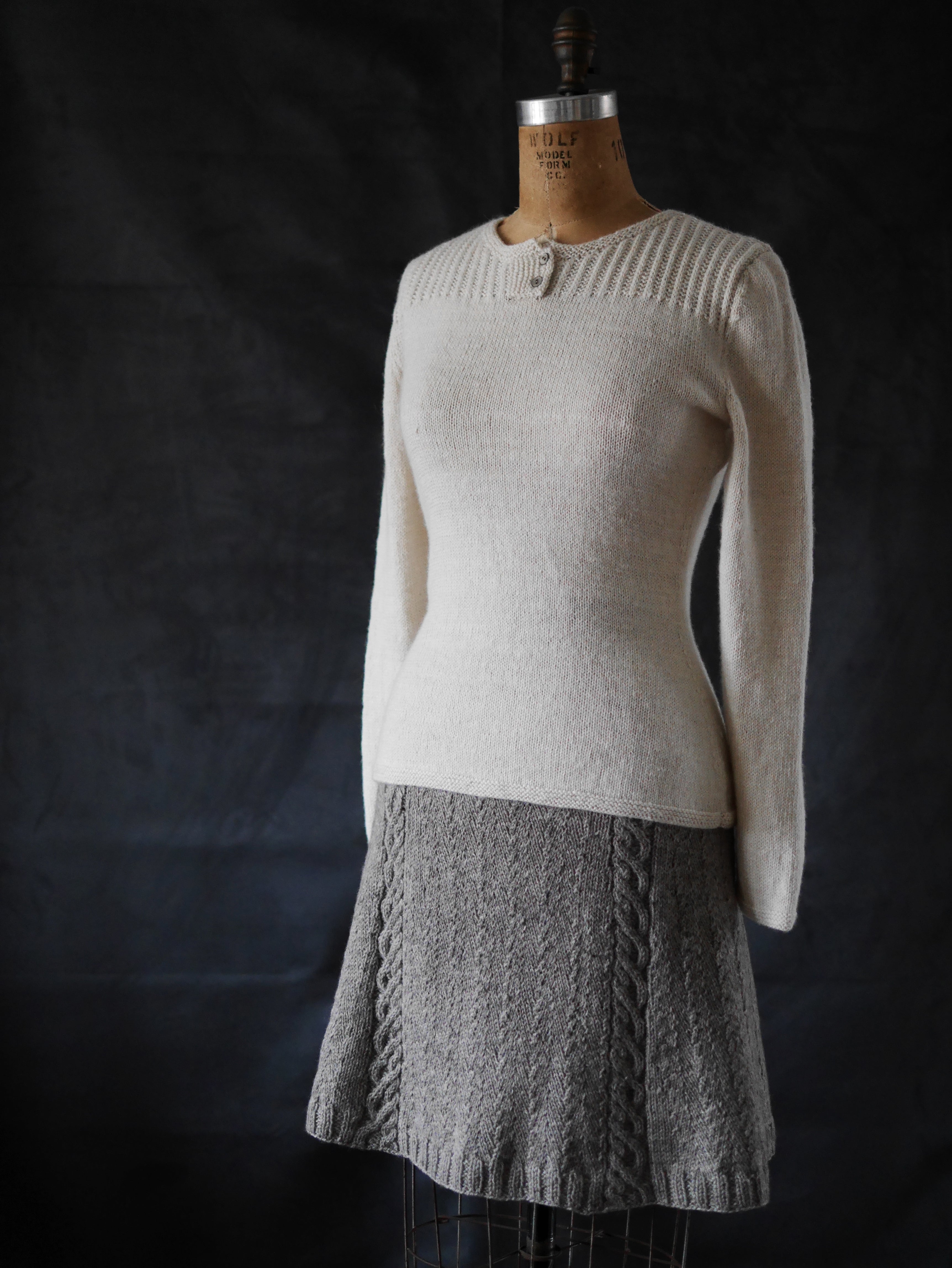 Tweel skirt <br/><small>knitting pattern</small>