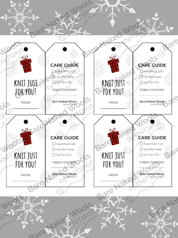 Printable Gift Tags for Knitters - Winter Wonderland