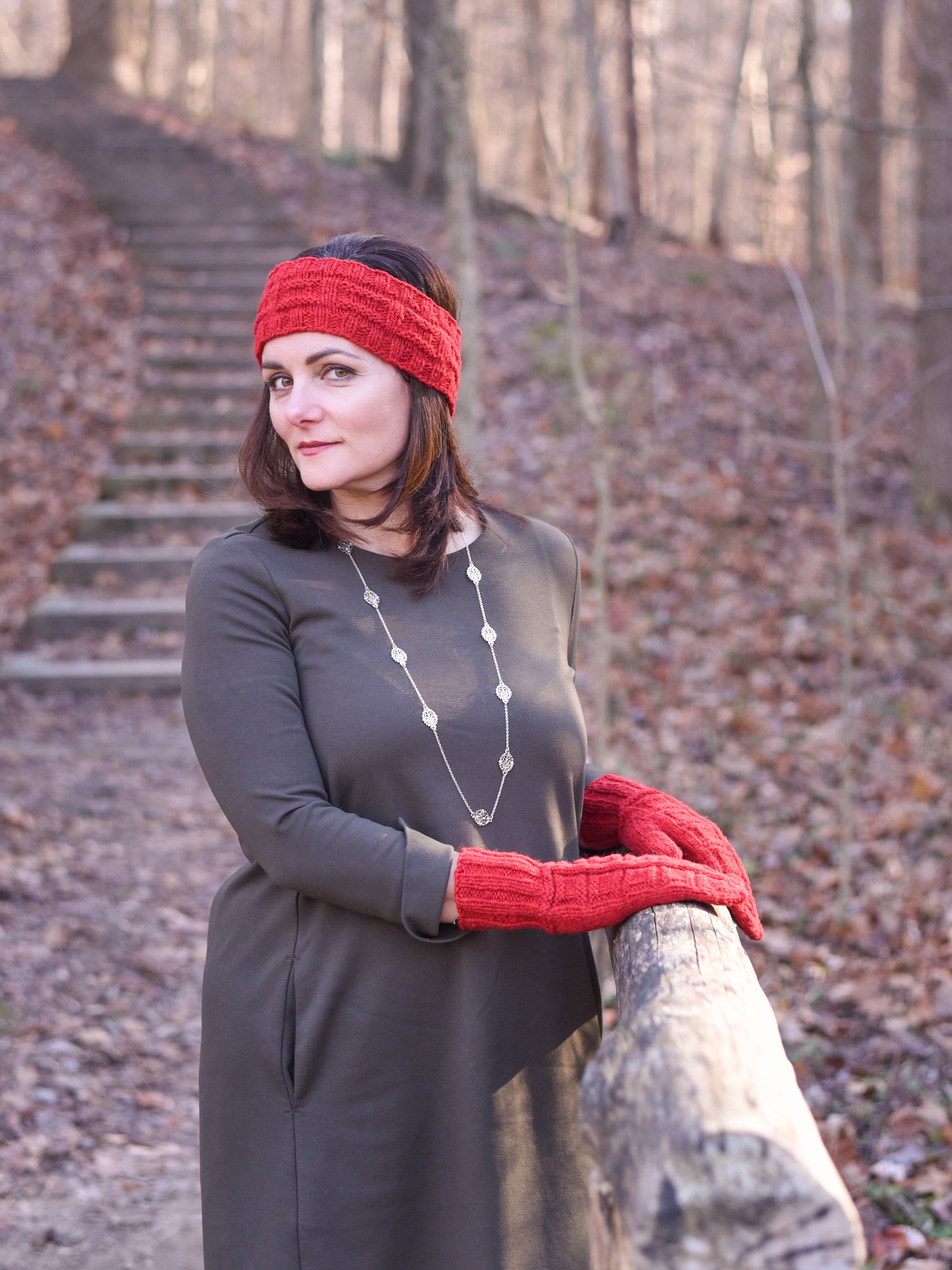 Wool web headband Clearance