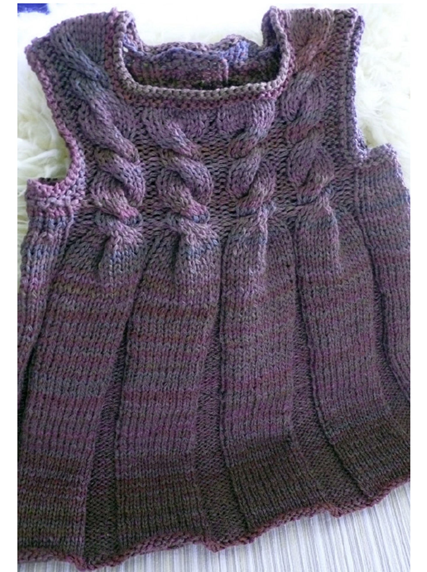 Child’s Cabled Dress <br/><small>knitting pattern</small>