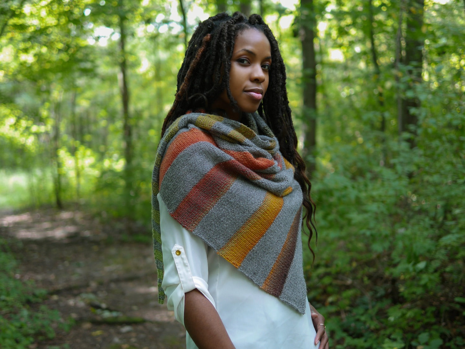 Fall Between the Branches Shawl <br/><small>knitting pattern</small>