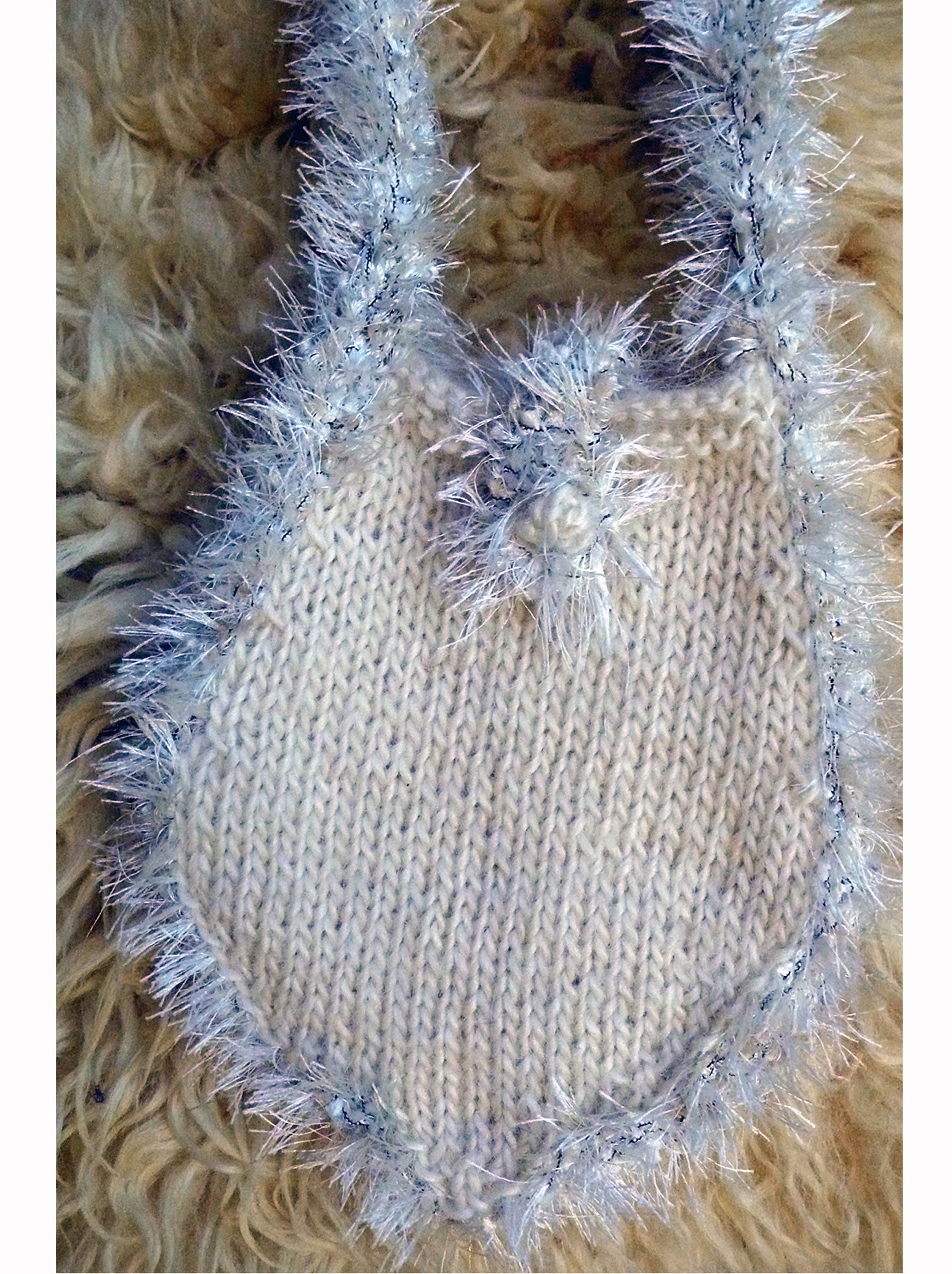 Fur trimmed Pouch