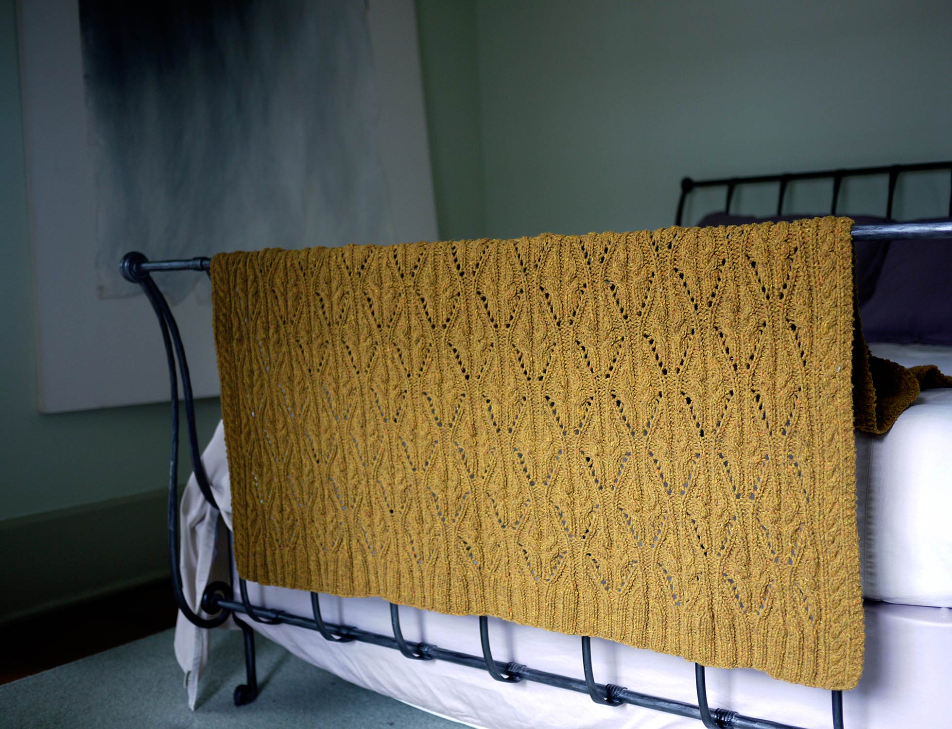 Hourglass Throw <br/><small>knitting pattern</small>