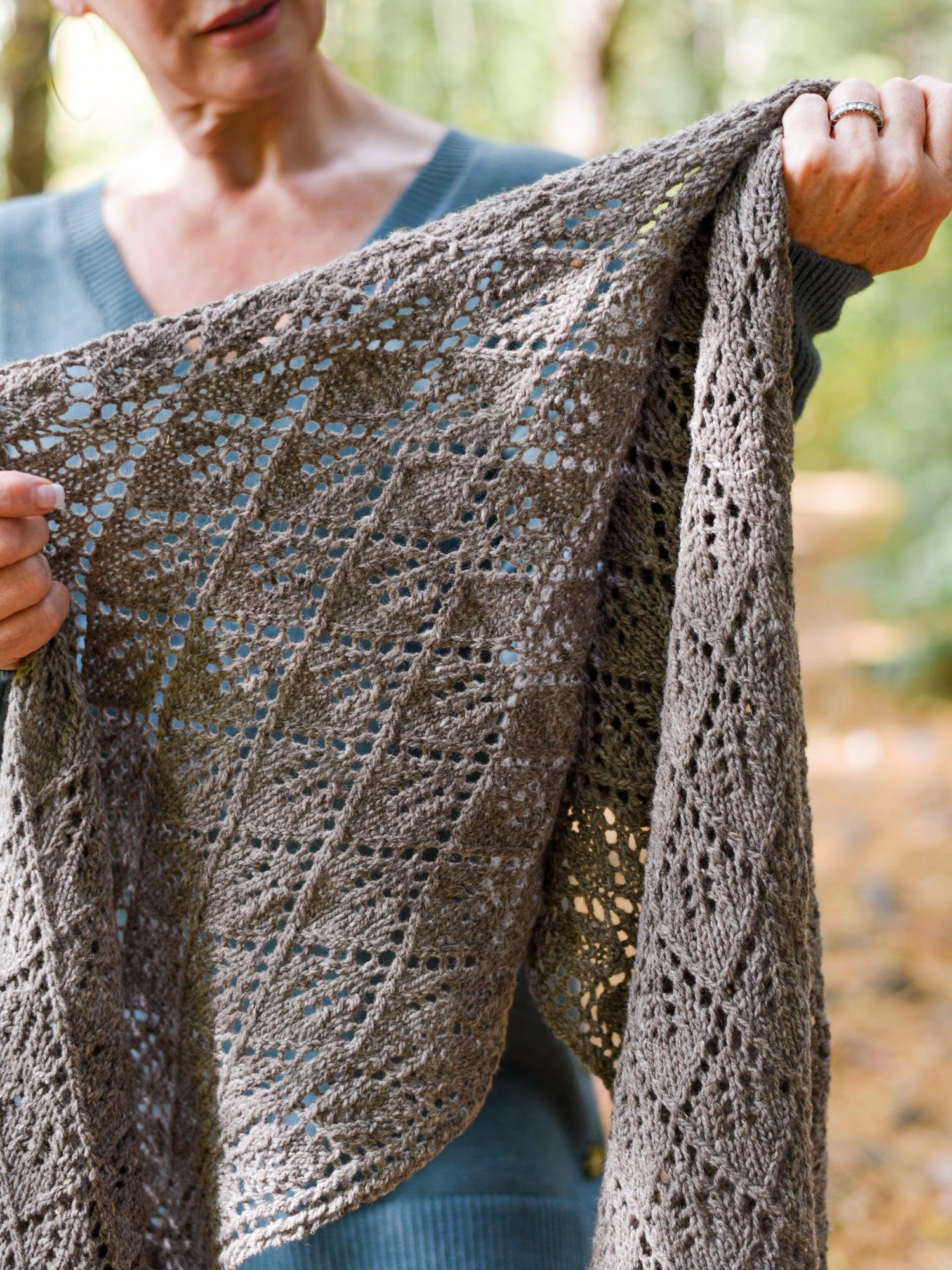 Boxleaf Wrap <br/><small>knitting pattern</small>