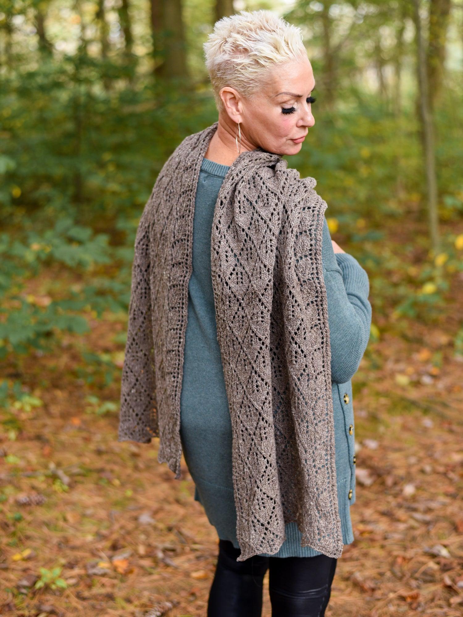Boxleaf Wrap <br/><small>knitting pattern</small>