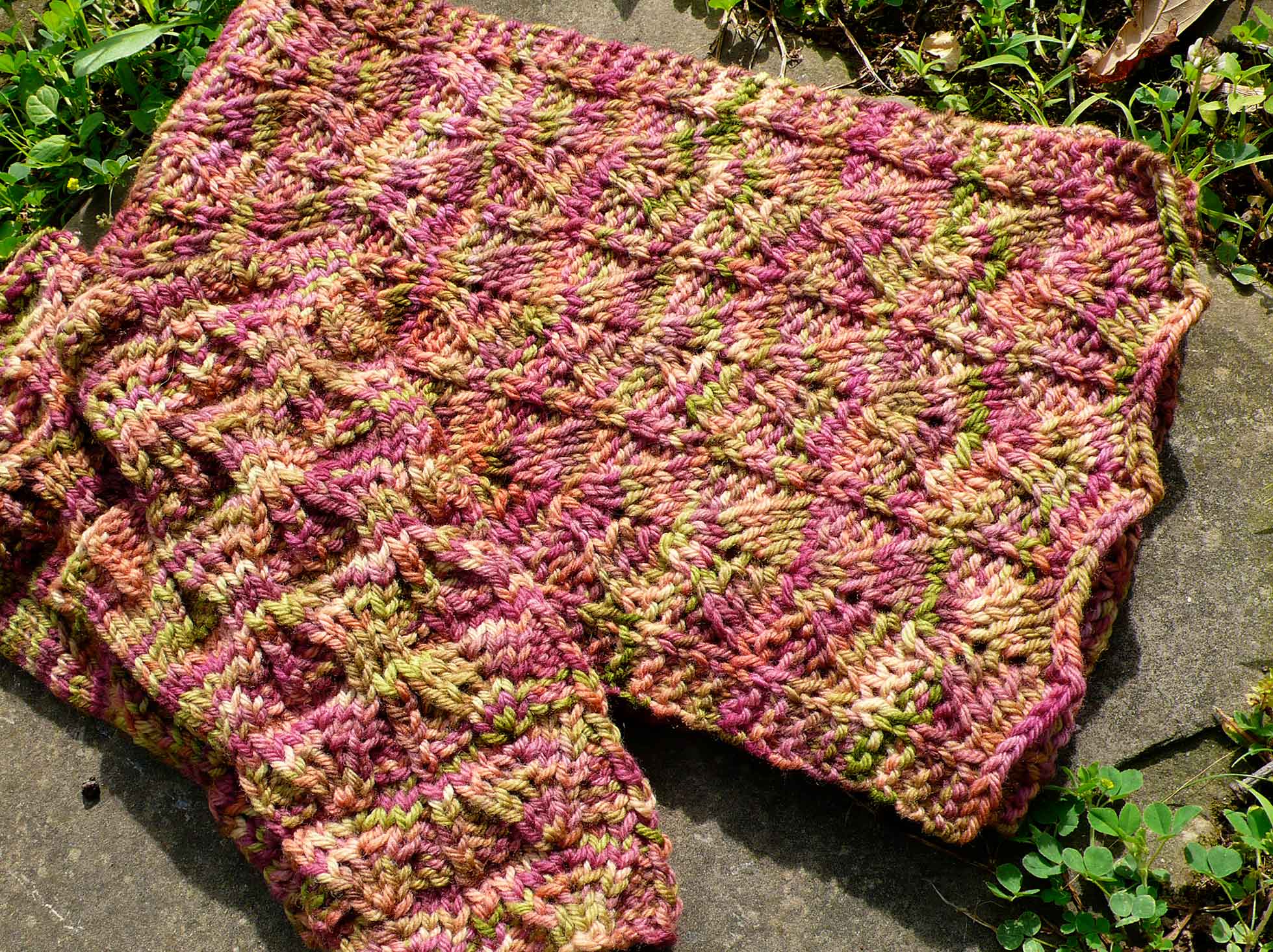 Leaflet Mitts and Scarf <br/><small>knitting pattern</small>