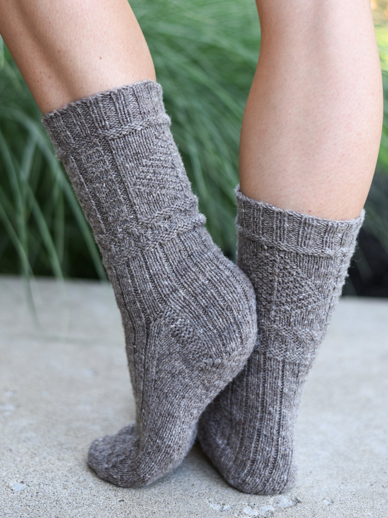 Lighthouse Gansey Sock <br/><small>knitting pattern</small>