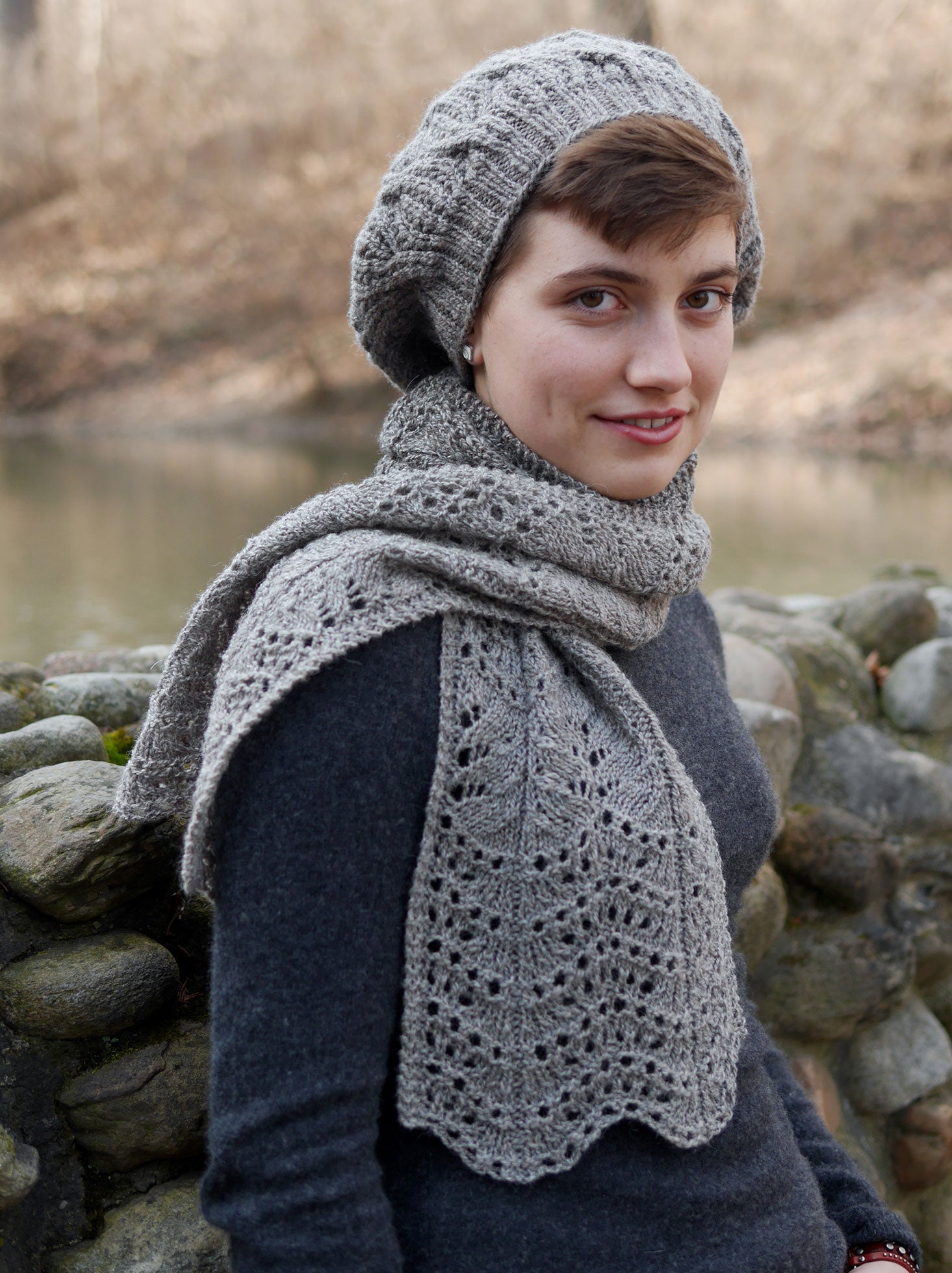 Magnolia Walk Scarf and Stole <br/><small>knitting pattern</small>