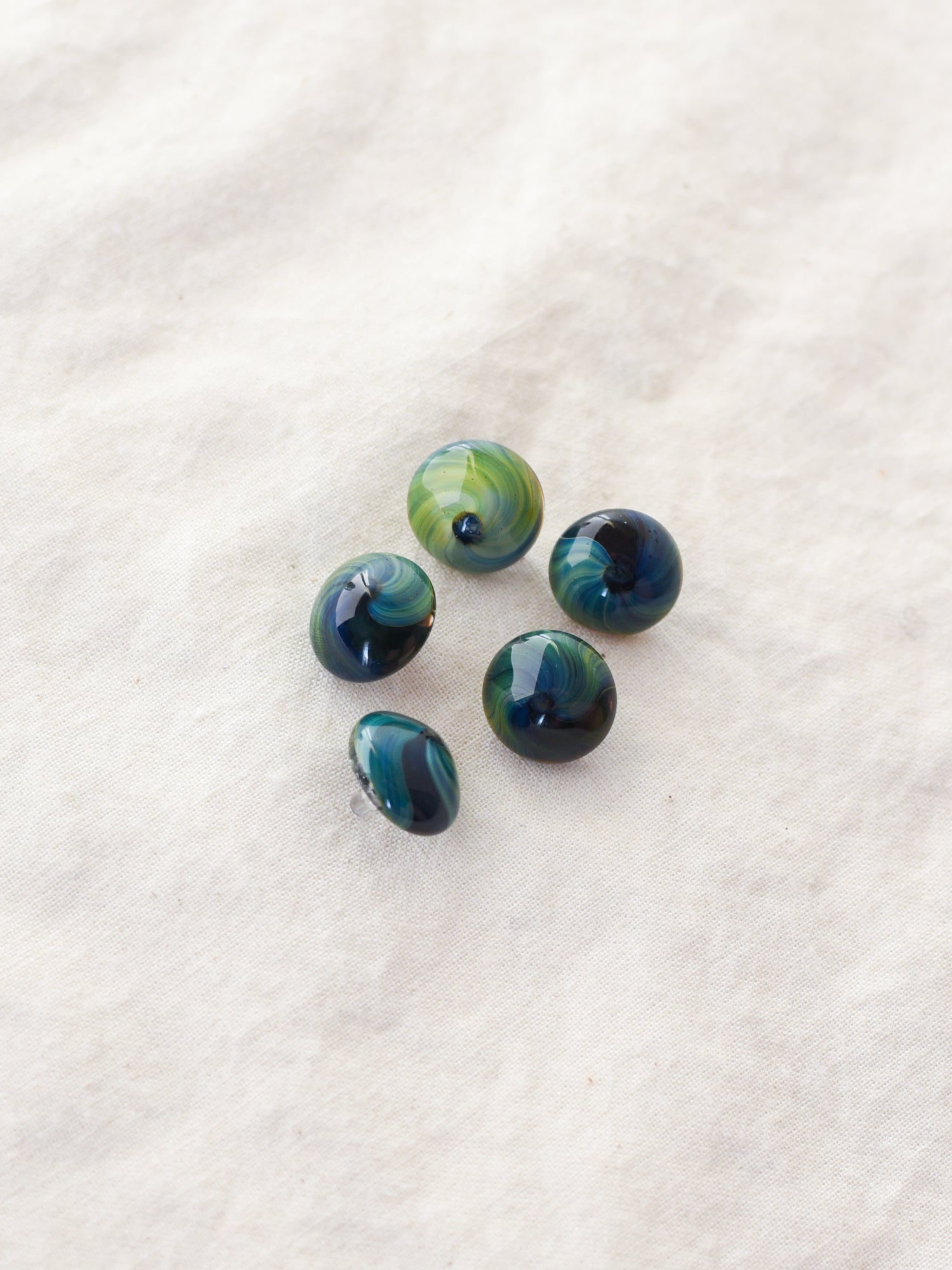 Blue/Green <br/><small>15mm Glass Button Set</small>