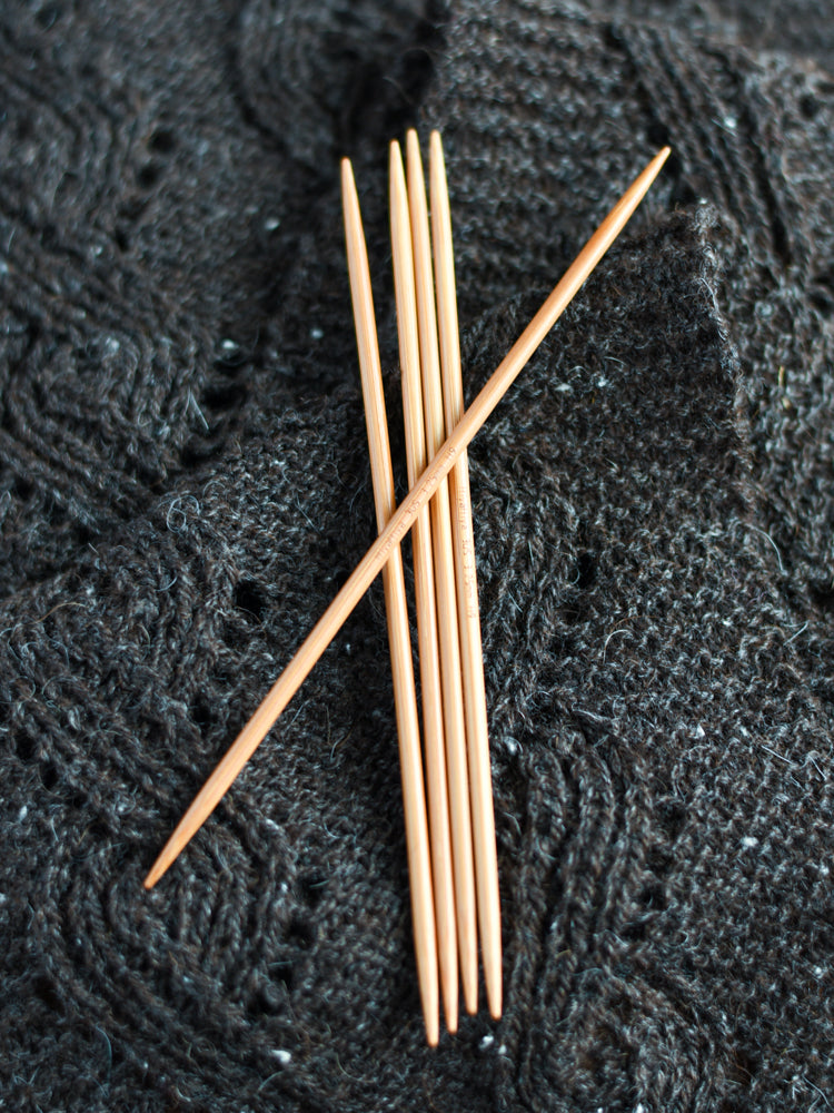 Chiaogoo 6" Bamboo Double Point Needles