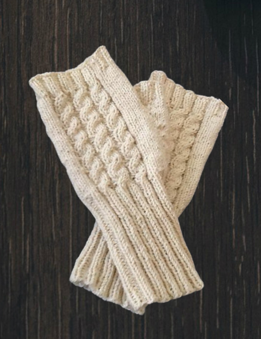 Fine Cabled Mitts