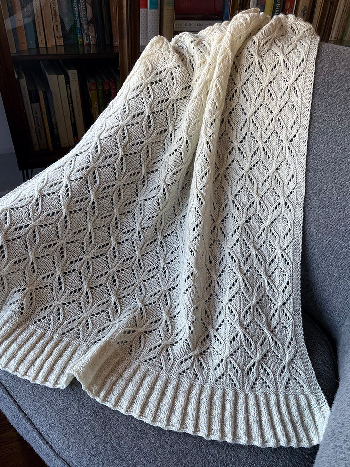 Spring Frost Scarf, Wrap, or Blanket <br/><small>knitting pattern</small>