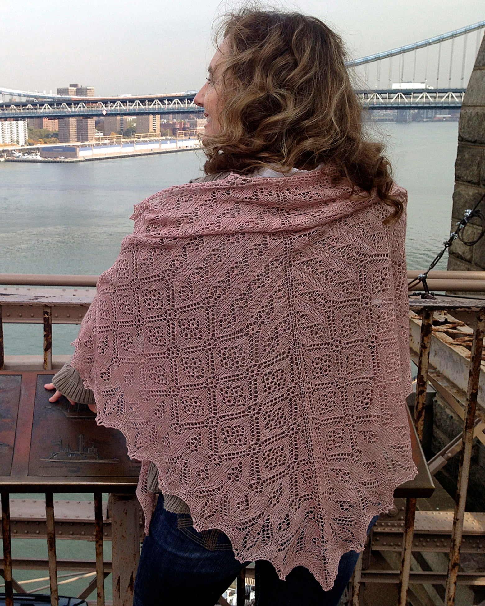 Wasp and Rose Lace Shawl <br/><small>knitting pattern</small>