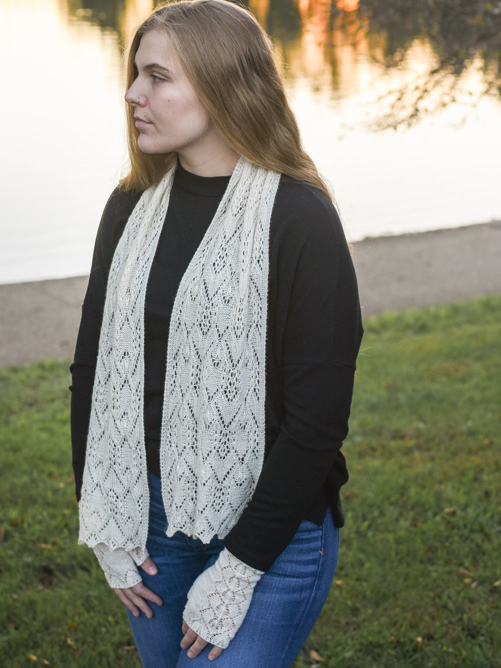 Whitethistle Scarf or Stole