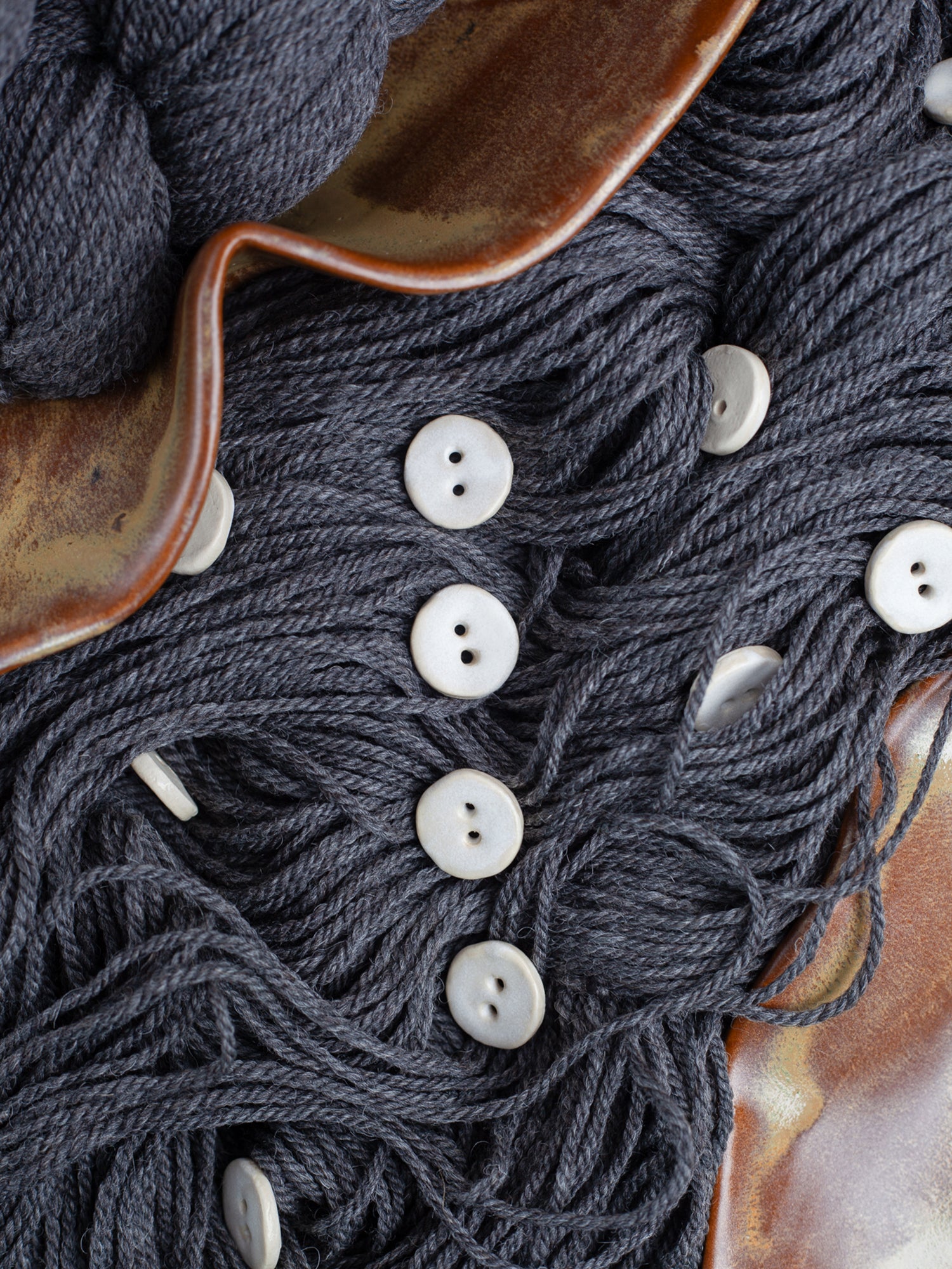 Linda's Buttons Alabaster