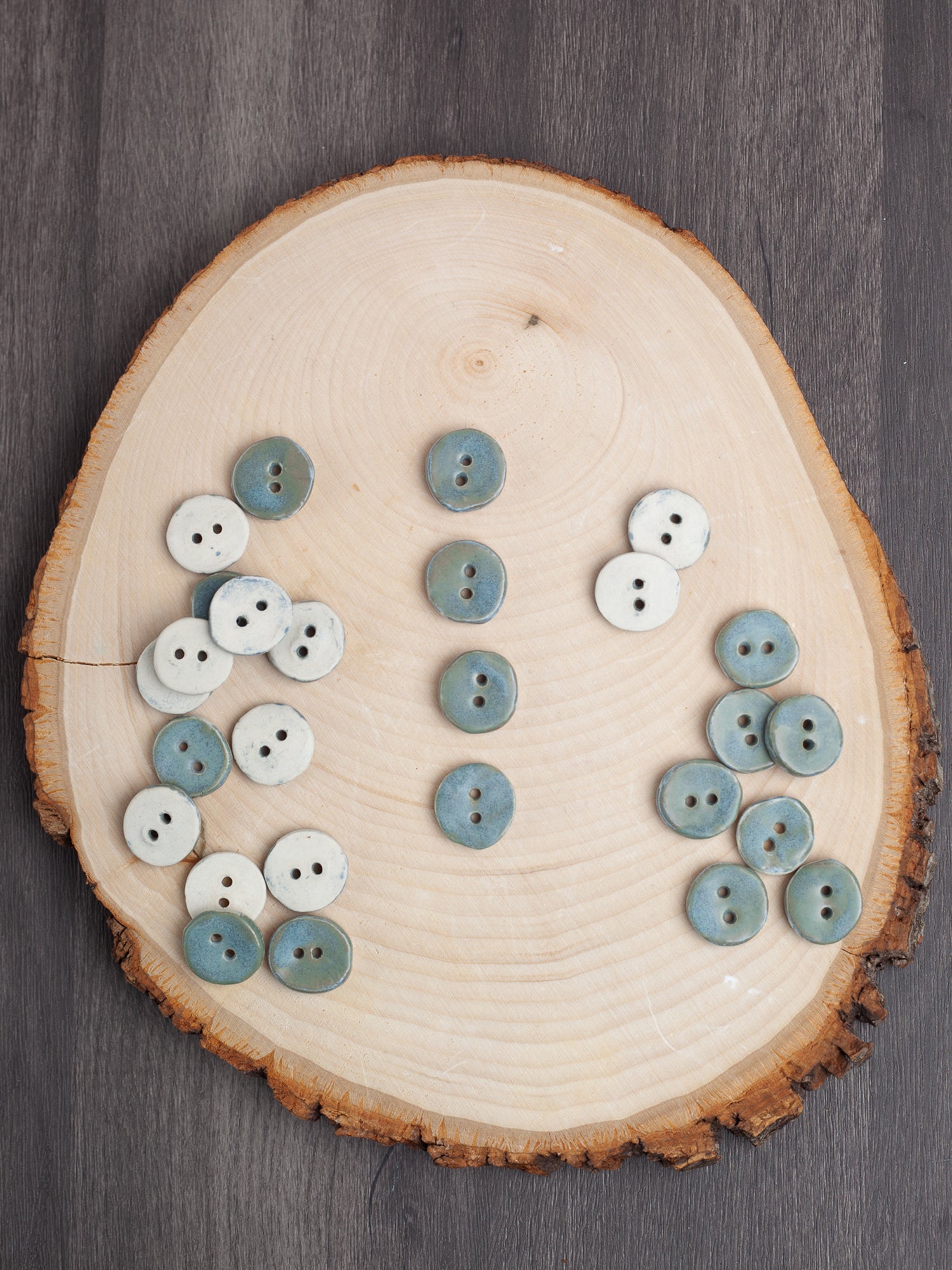 Linda's Buttons Frost Blue