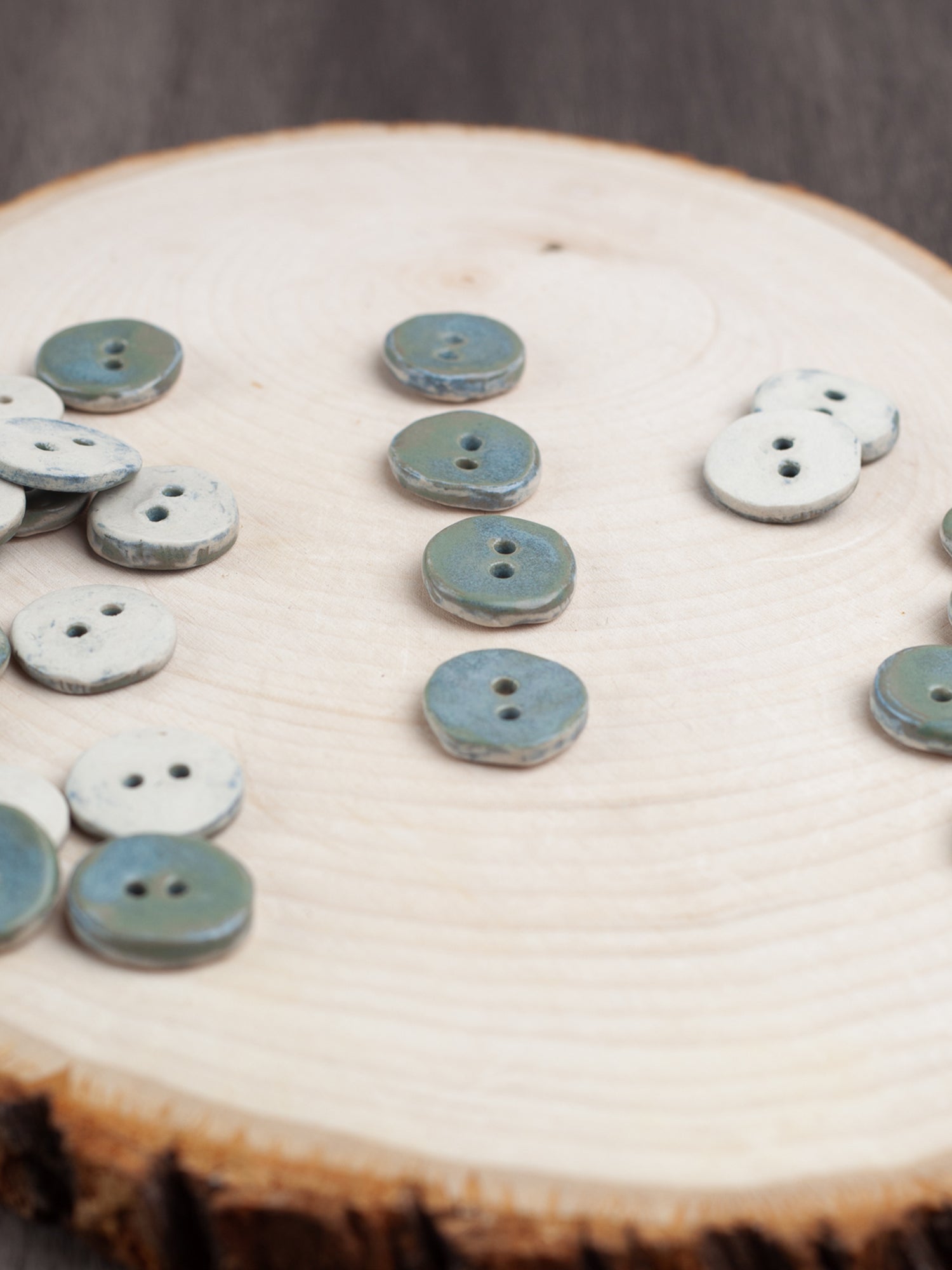 Linda's Buttons Frost Blue