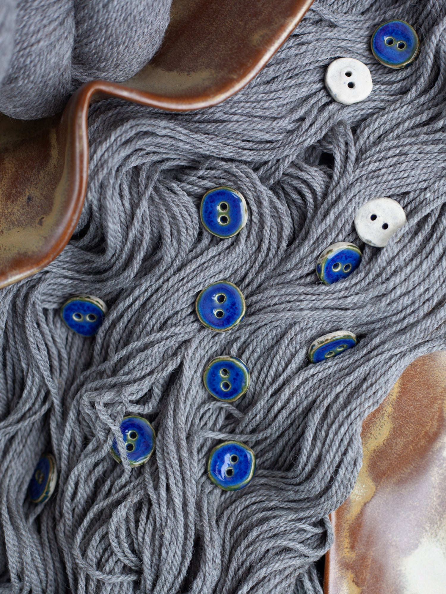Linda's Buttons Ocean Blue