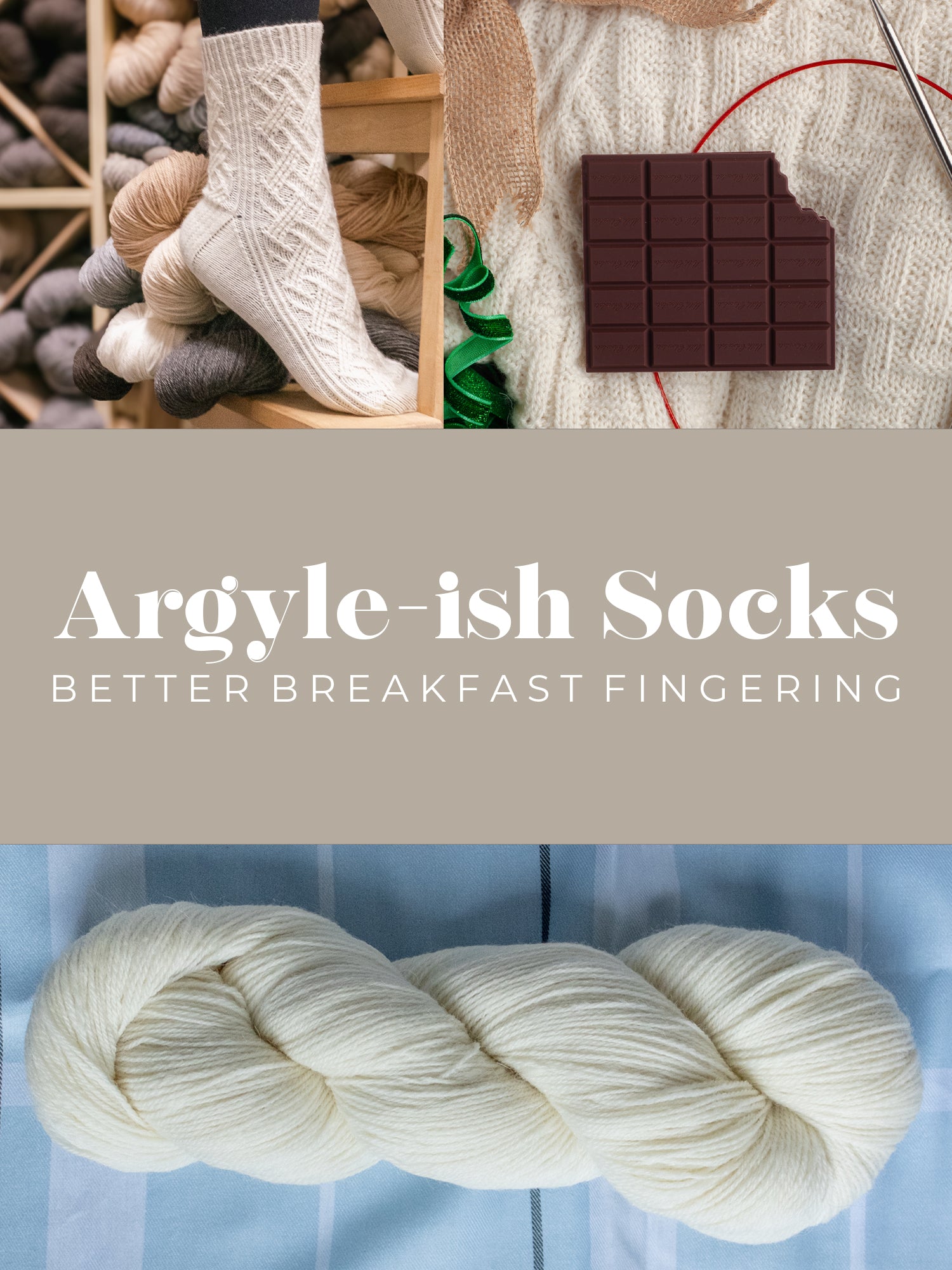 Argyle-ish Sock Knitting & Yarn Kit