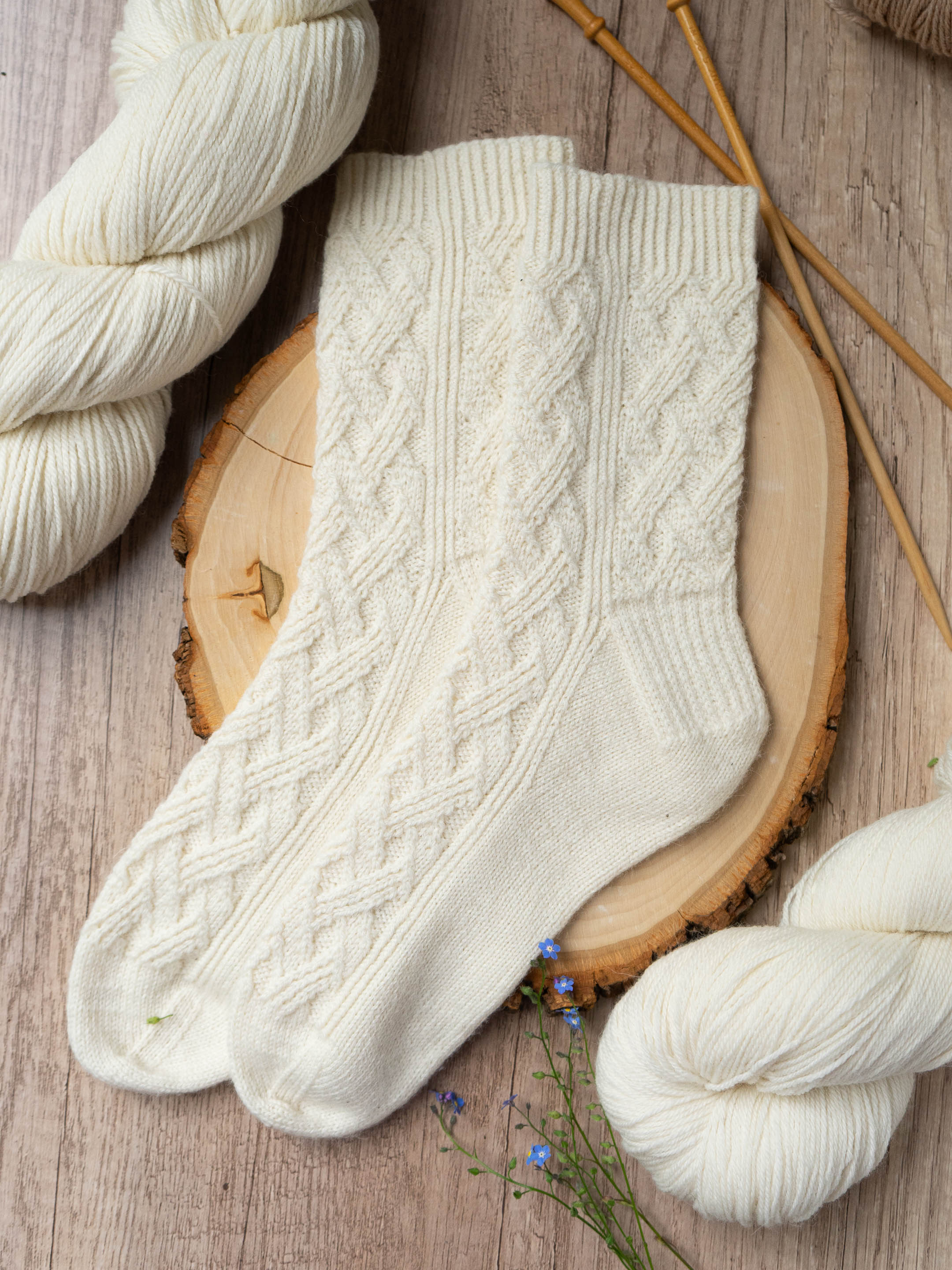 Argyle-ish Sock Knitting & Yarn Kit