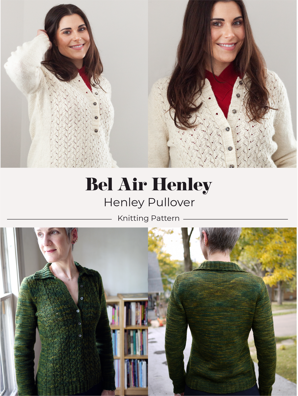 Bel Air Henley knitting pattern