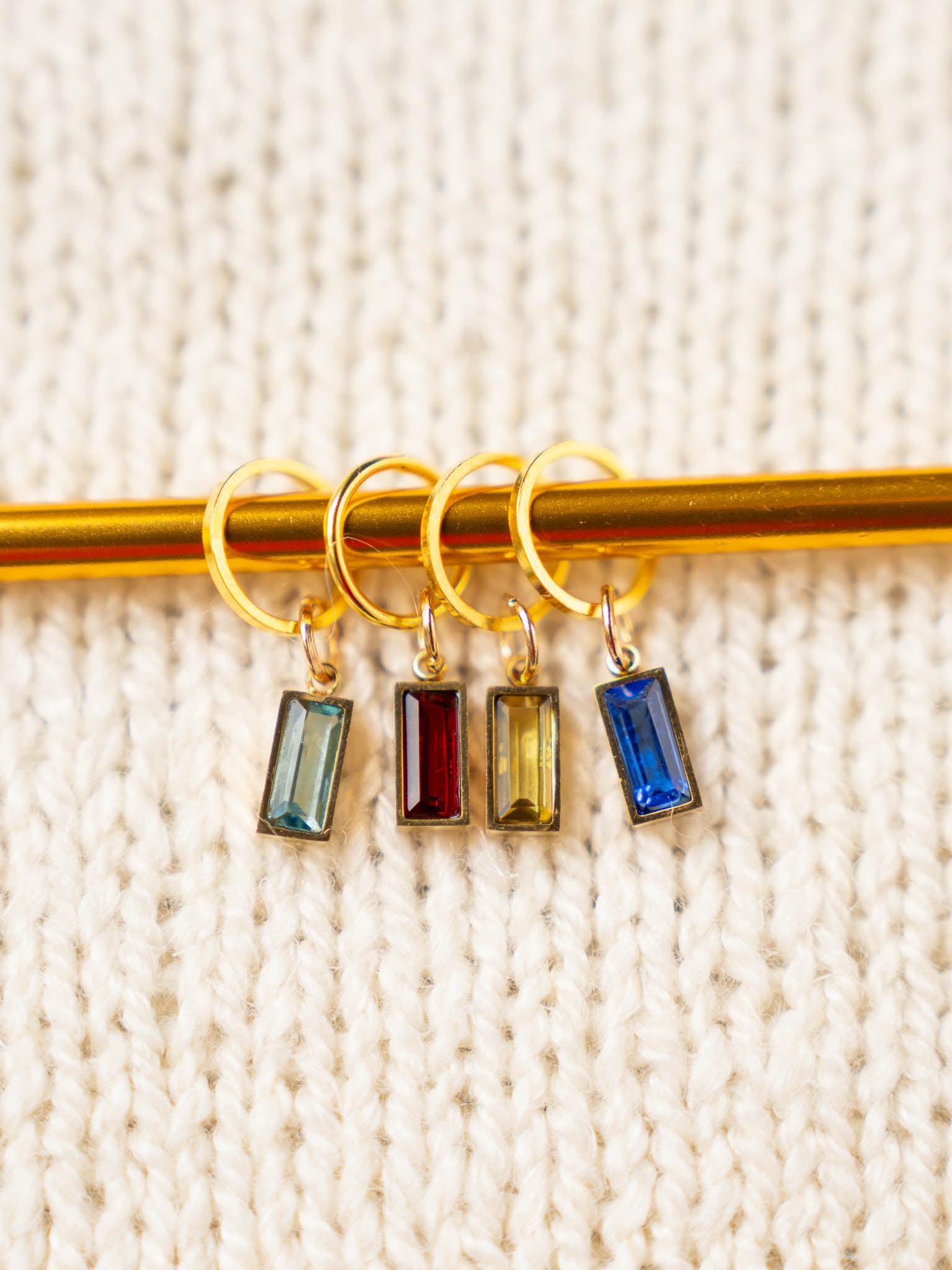 Birthstone Mini Glass Stitch Markers