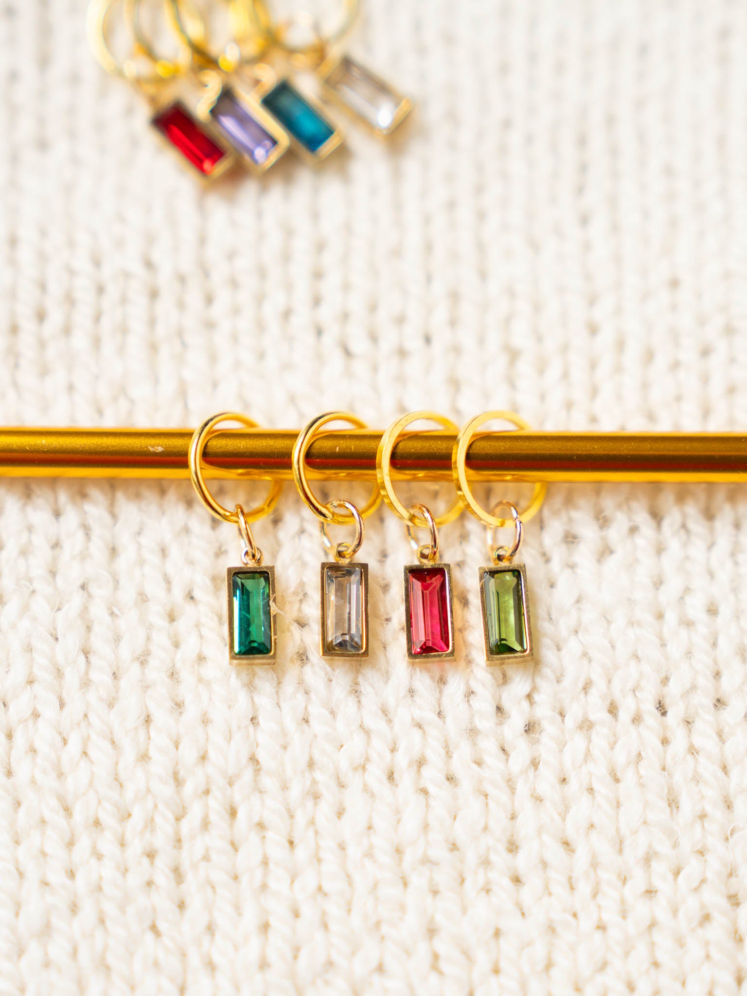 Birthstone Mini Glass Stitch Markers