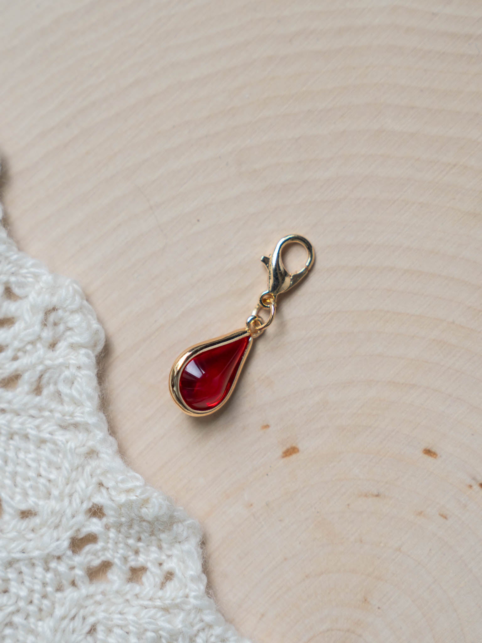 Birthstone Waterdrop Glass Stitch Markers