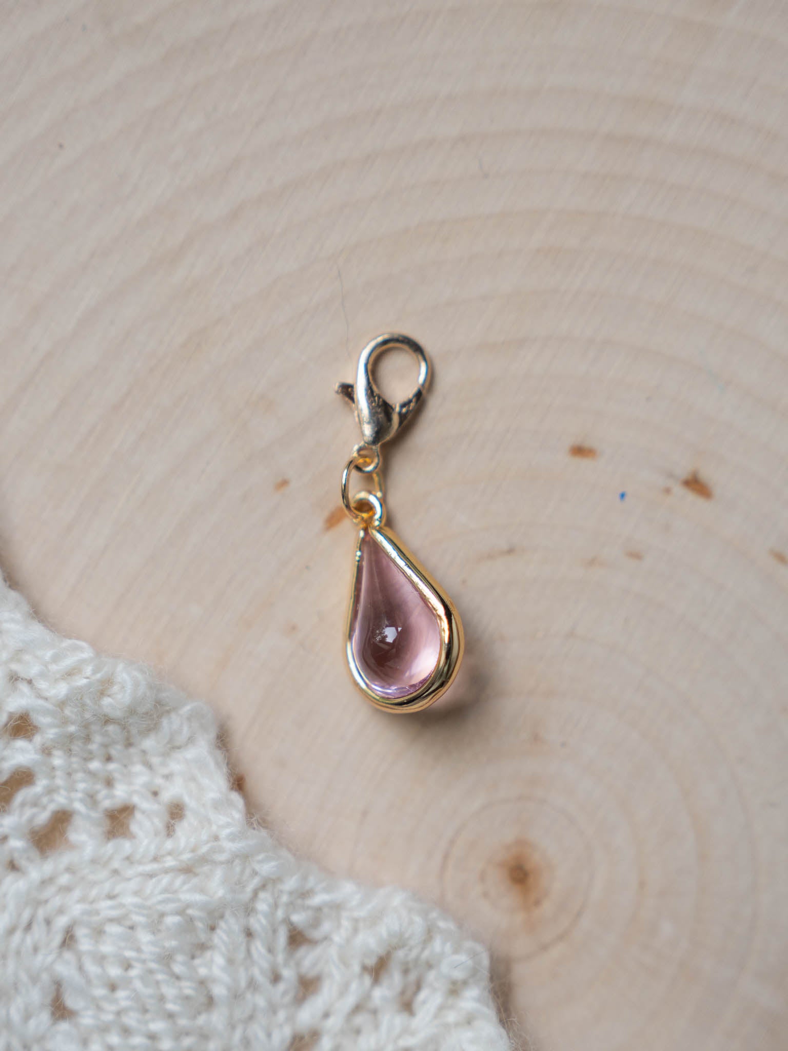 Birthstone Waterdrop Glass Stitch Markers