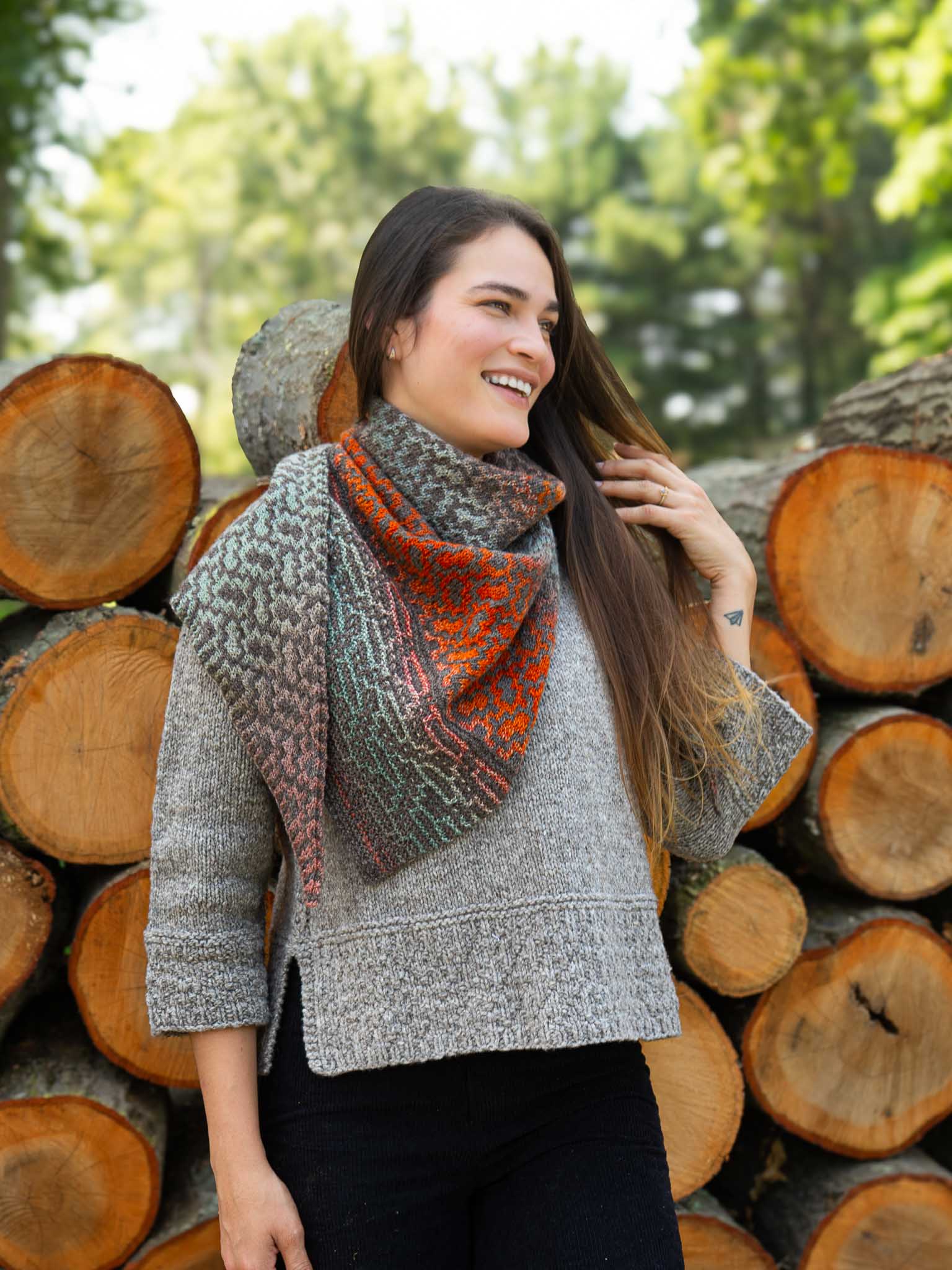 Brocadia<br/><small>shawl knitting pattern</small>