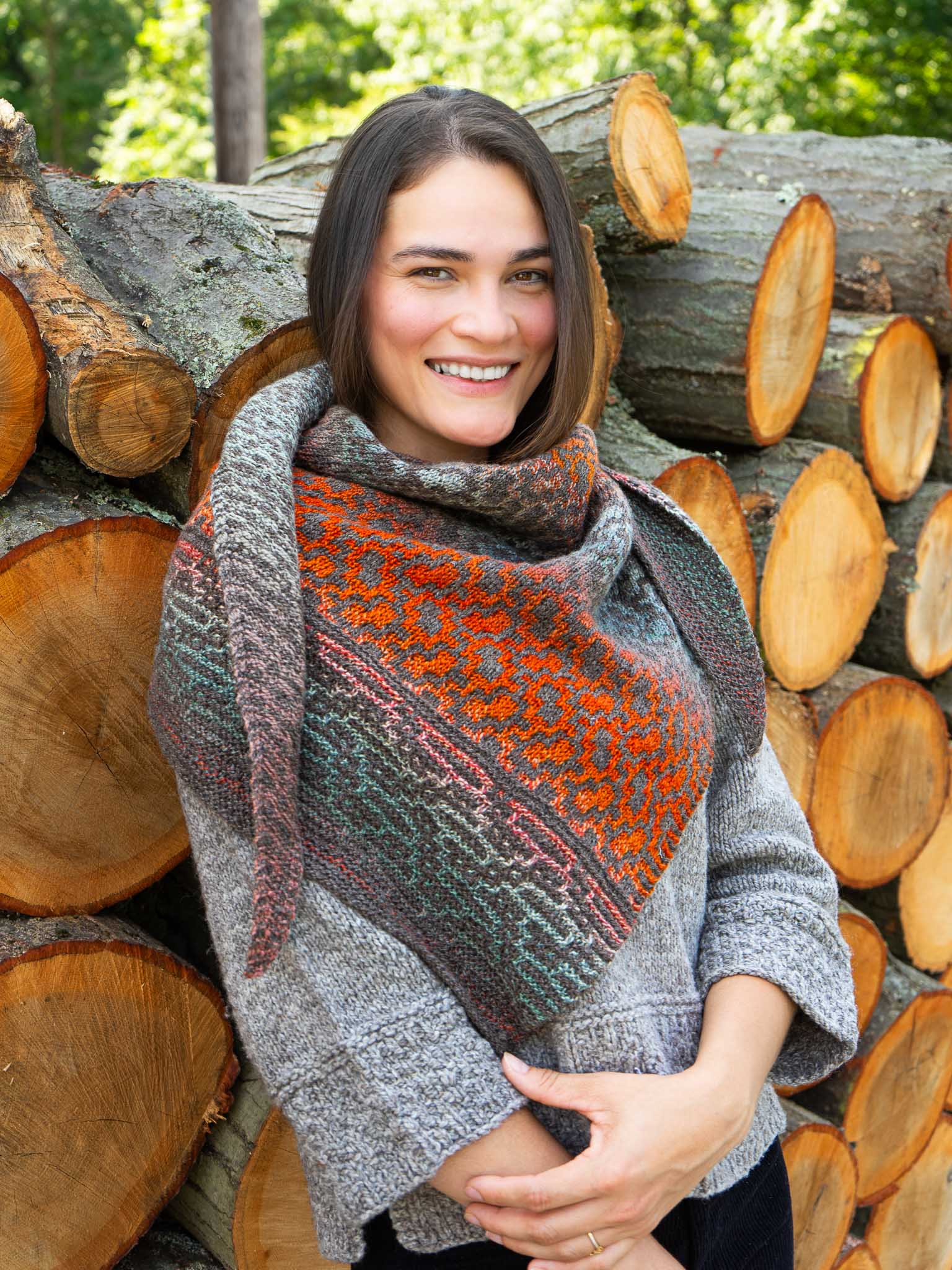 Brocadia<br/><small>shawl knitting pattern</small>