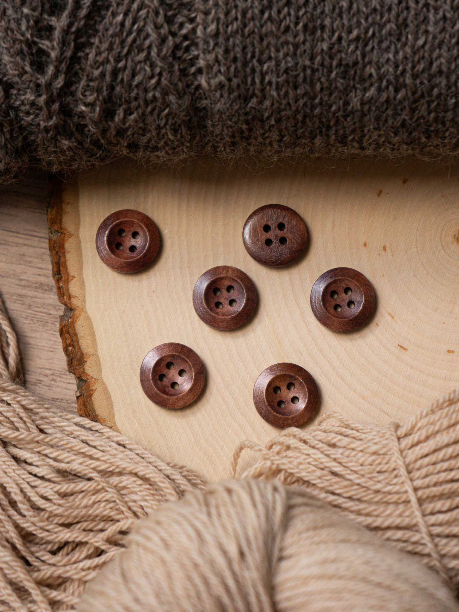 Carmel <br/><small>Wooden Button</small>
