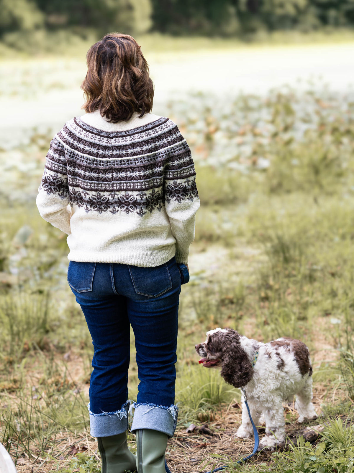 Dogwoods Pullover<br/><small>sweater knitting pattern</small>