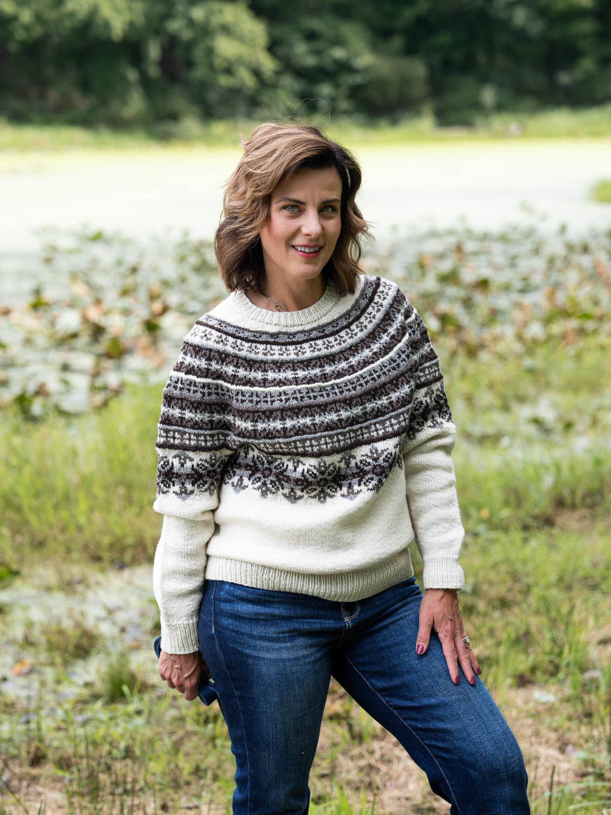 Dogwoods Pullover<br/><small>sweater knitting pattern</small>