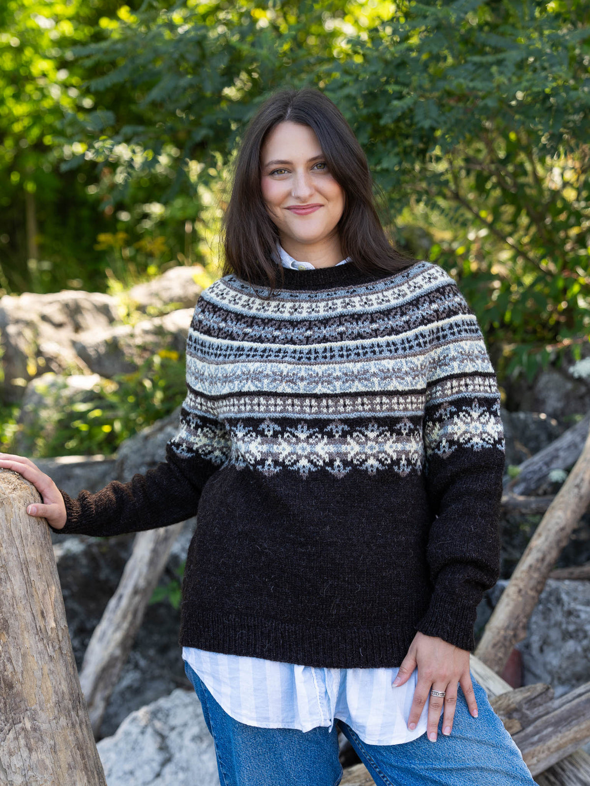 Dogwoods Pullover<br/><small>sweater knitting pattern</small>