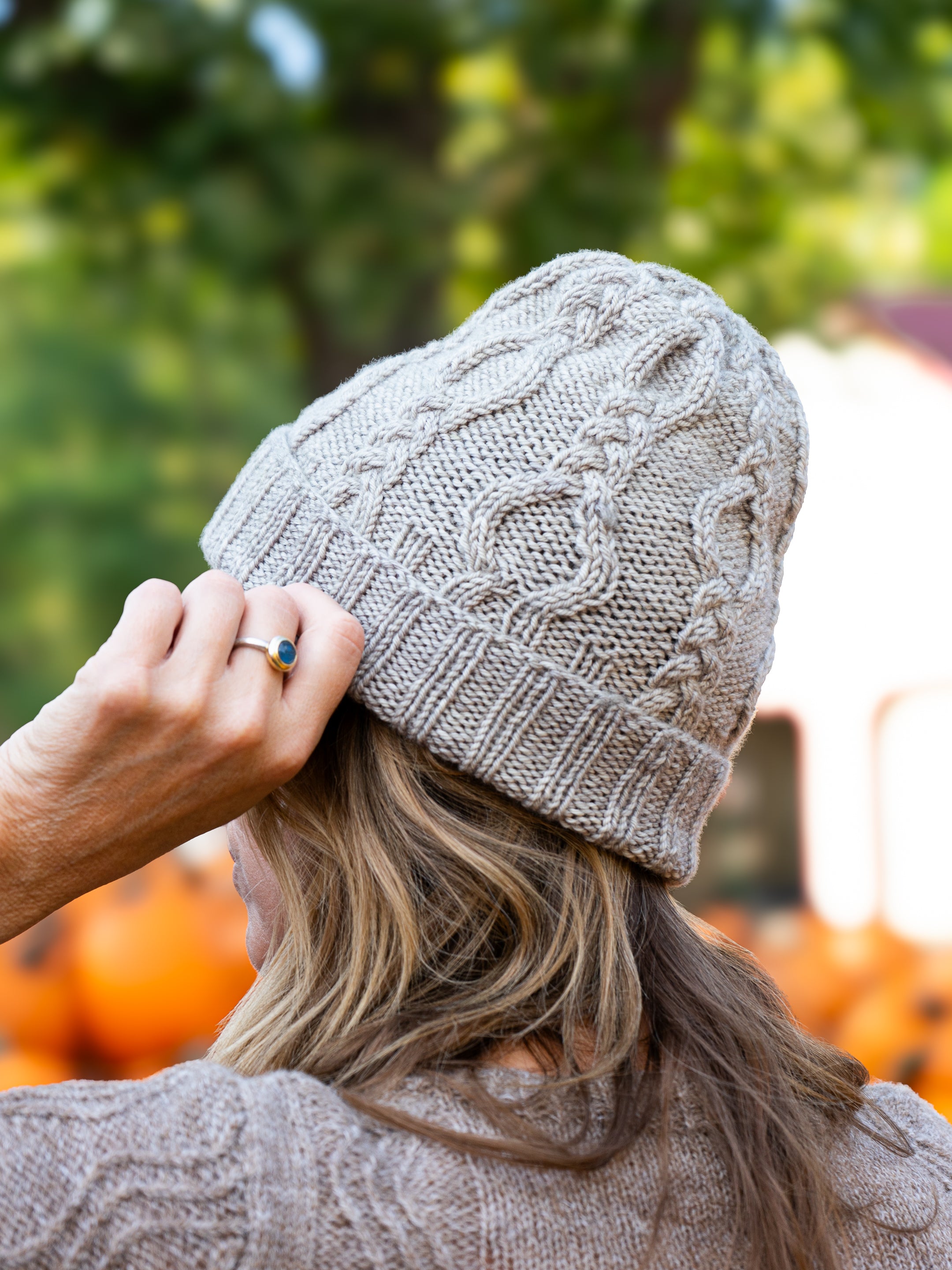 Eye of the Needle Cap Knit Kit <br><small>yarn & knitting pattern kit</small>
