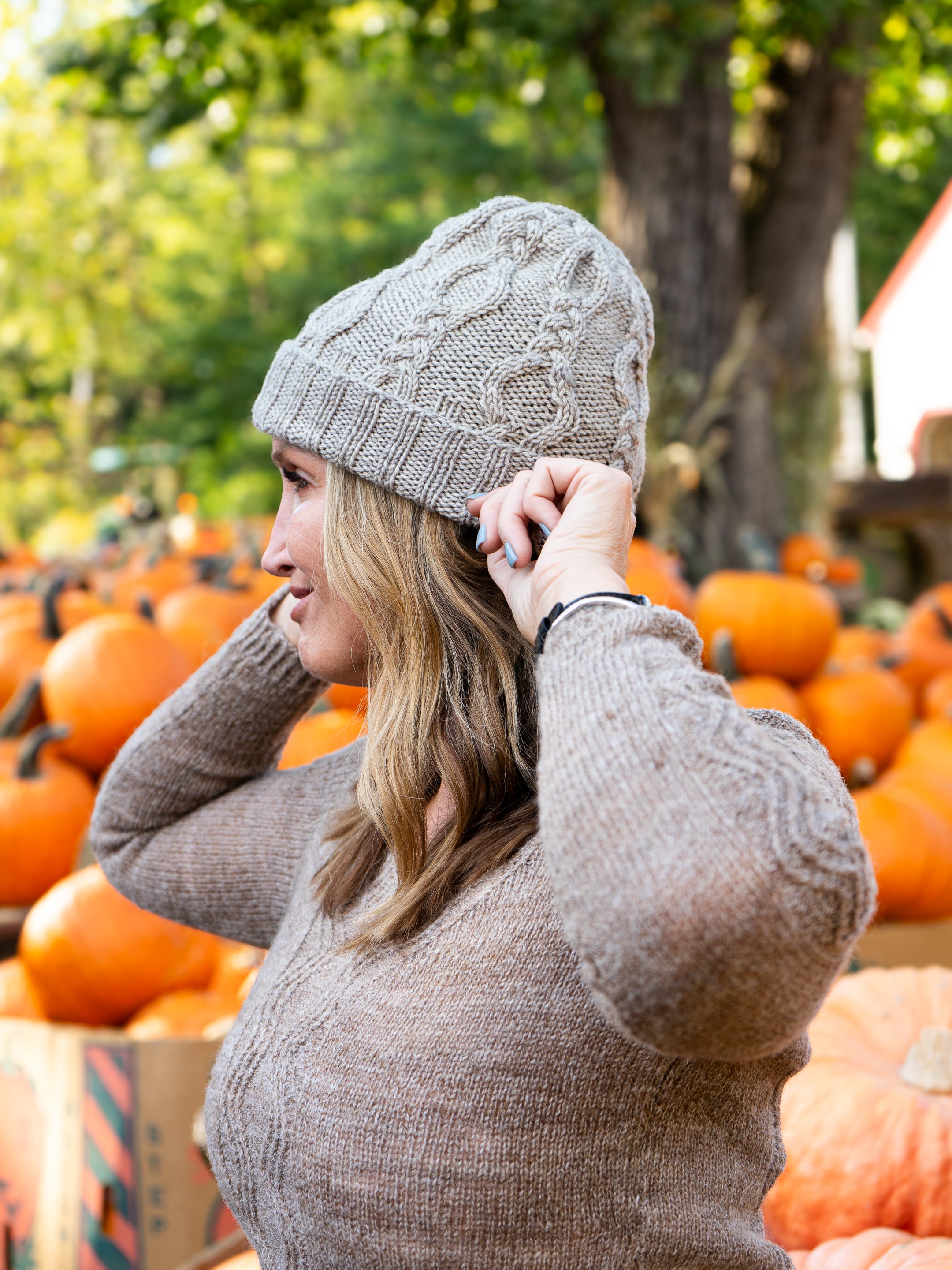Eye of the Needle Cap Knit Kit <br><small>yarn & knitting pattern kit</small>