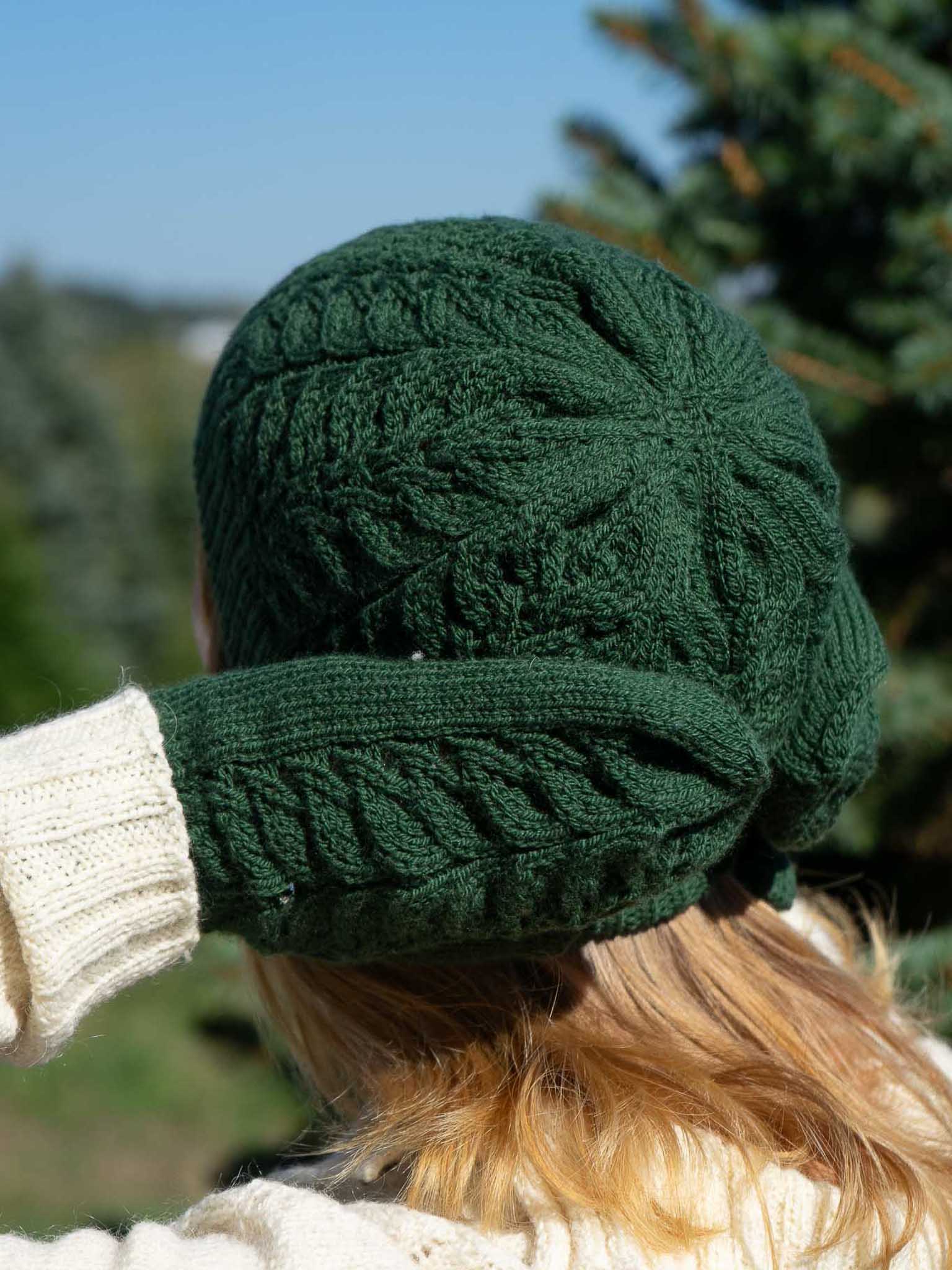 Grape Leaf Hat by Patty Lyons <br/><small>Featured Festivus Pattern</small>