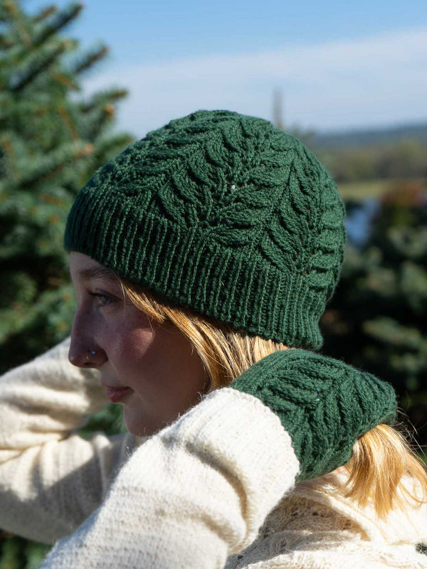 Grape Leaf Hat by Patty Lyons <br/><small>Featured Festivus Pattern</small>