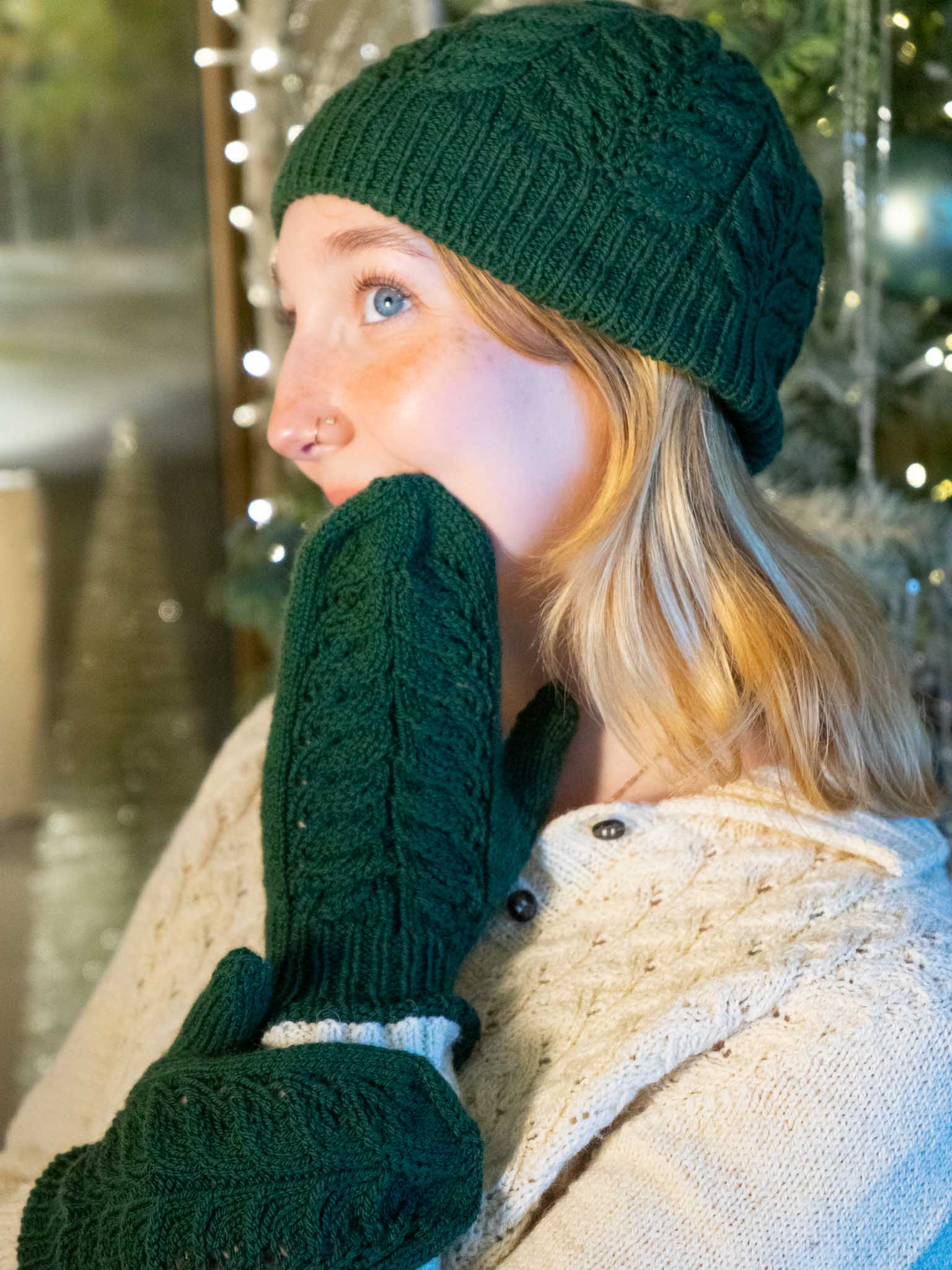 Grape Leaf Mittens by Patty Lyons <br/><small>Featured Festivus Pattern</small>