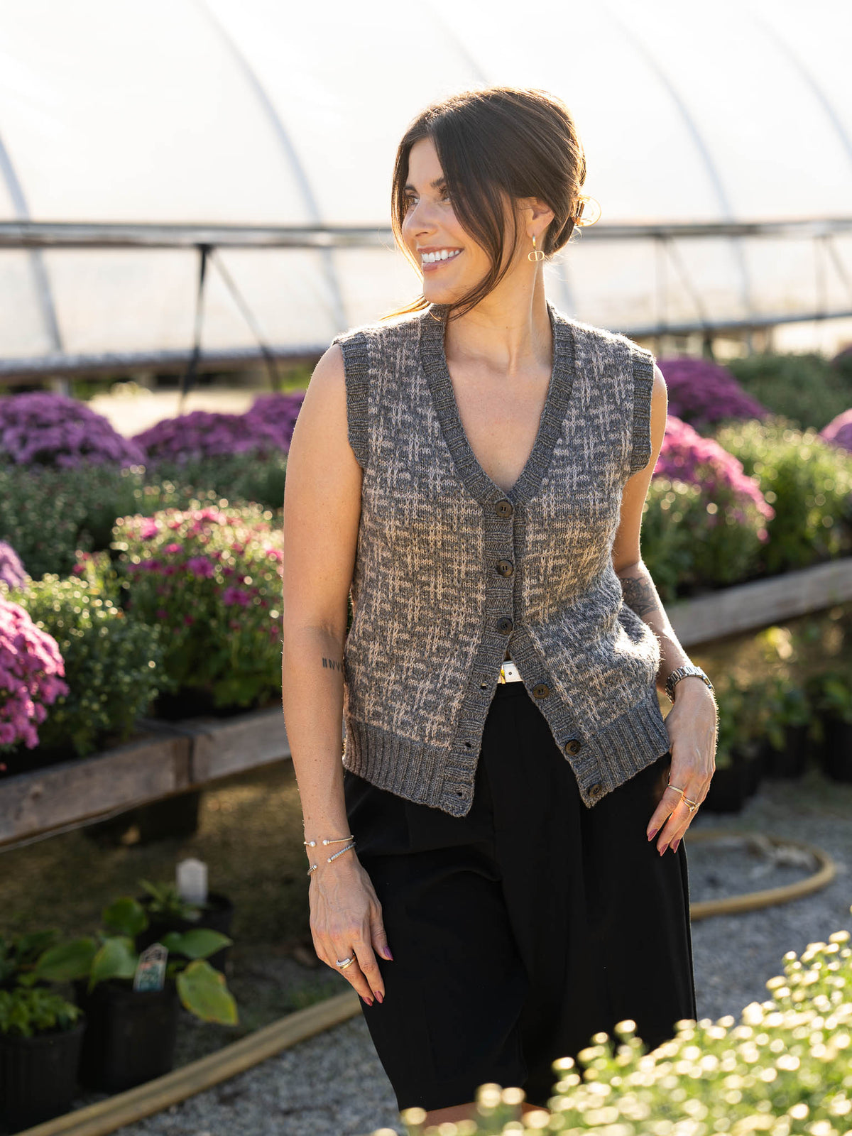 Hatterist Cardigan or Vest <br/><small>sweater knitting pattern</small>